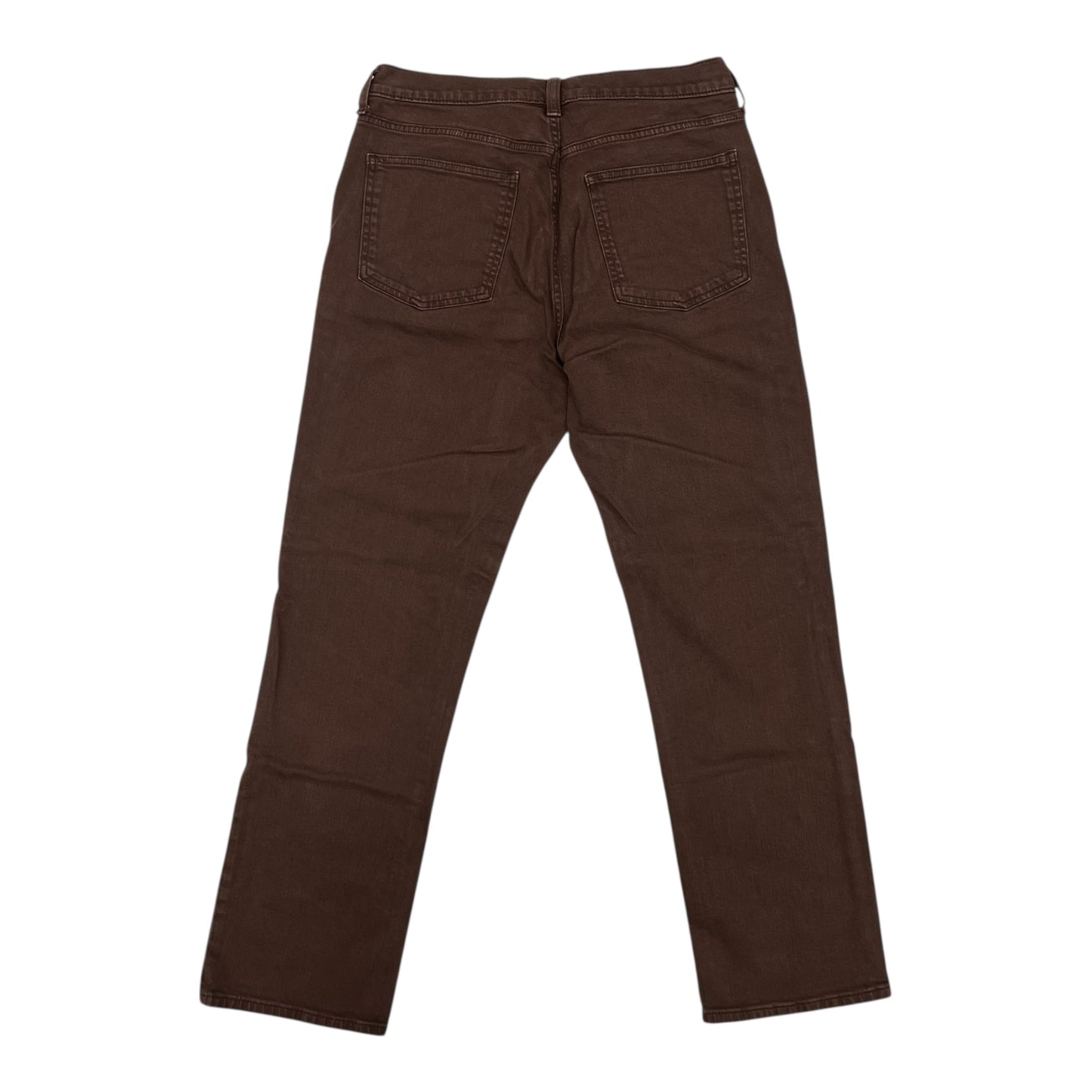 Jeans Straight By Gap In Brown Denim, Size:12