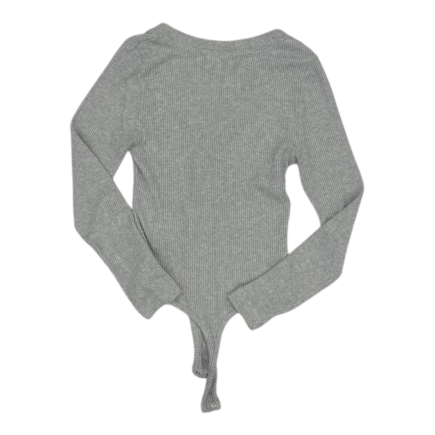 Bodysuit By Clothes Mentor In Grey, Size:M