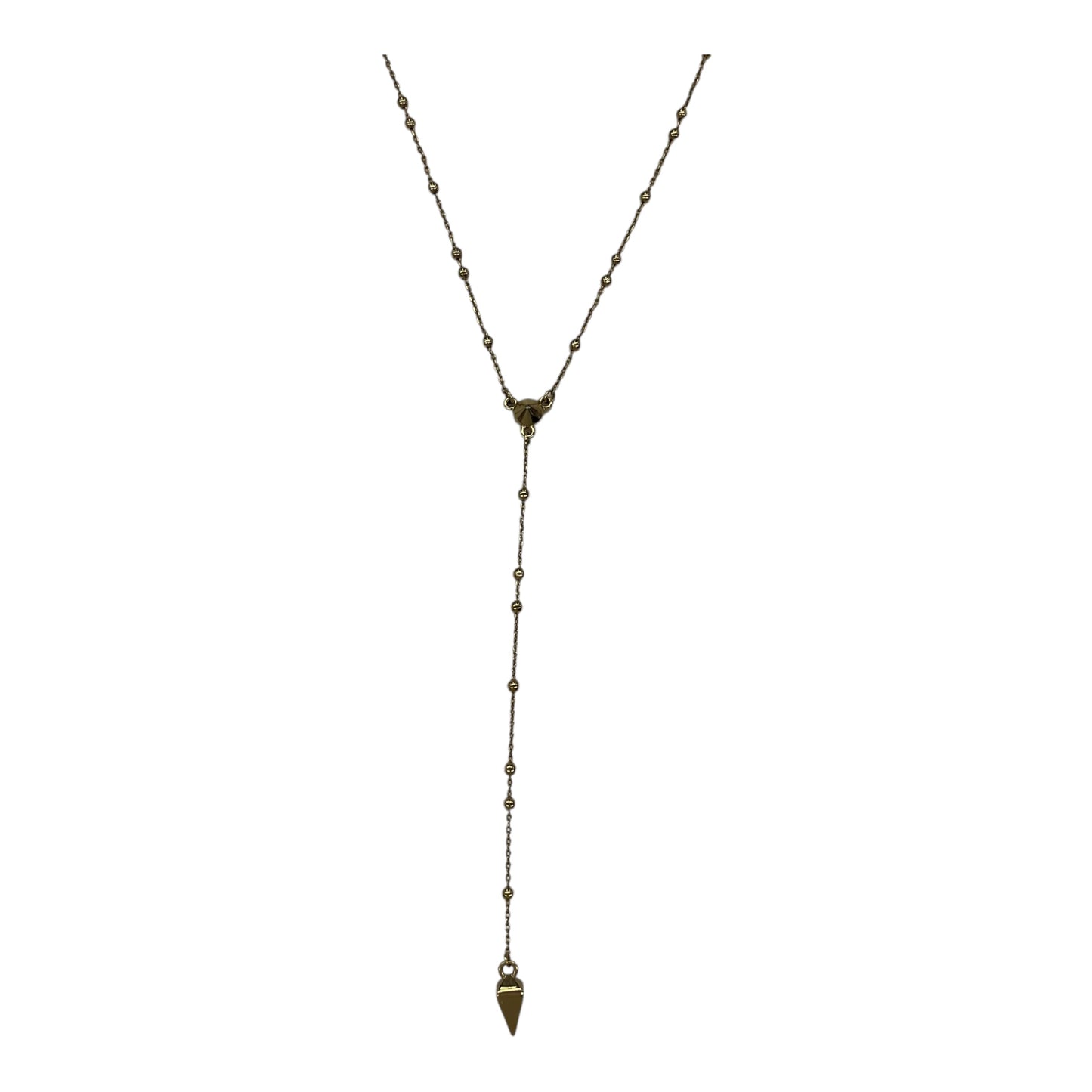 Necklace Lariat & Y-Drop By Clothes Mentor In Gold