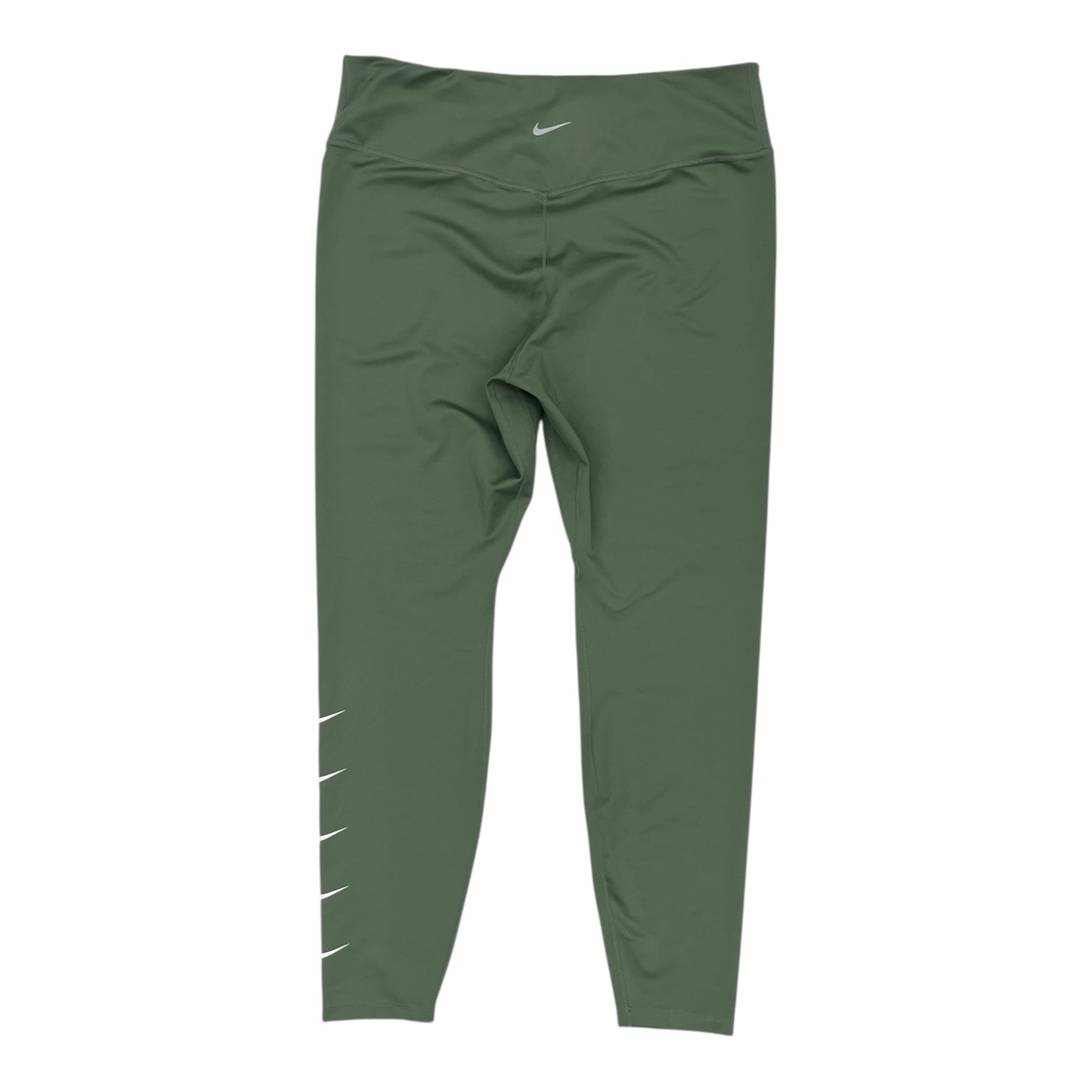 Athletic Leggings By Nike Apparel In Green, Size:Xxxl