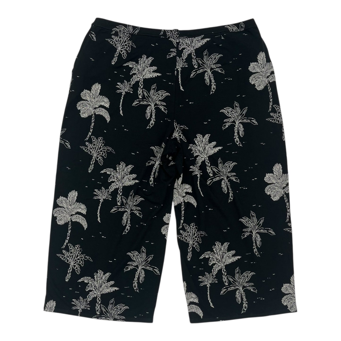 Pants Cropped By J. Jill In Black & White, Size:Xlp