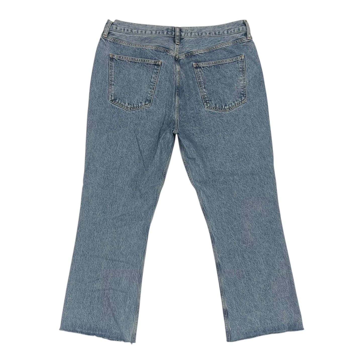 Jeans Straight By Agolde In Blue Denim, Size:16