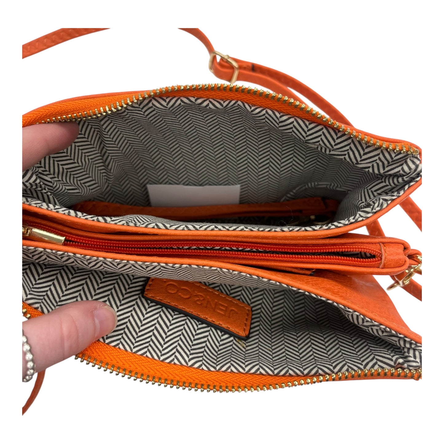 Crossbody By Clothes Mentor In Orange, Size:Medium