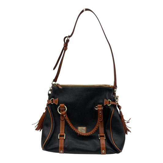 HANDBAG DESIGNER by DOONEY AND BOURKE In BLACK & BROWN, Size: MEDIUM