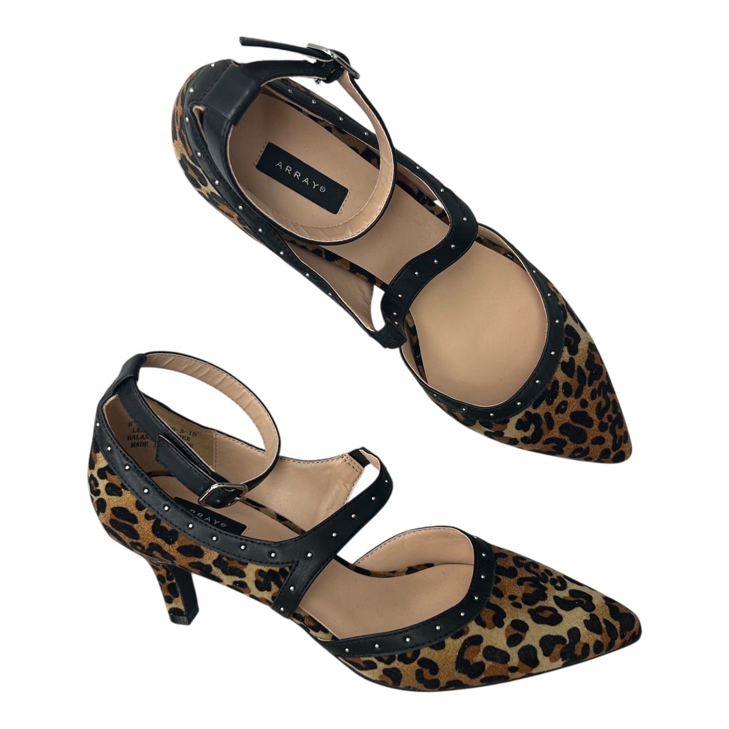 Shoes Heels Kitten By Cmc In Animal Print, Size:8
