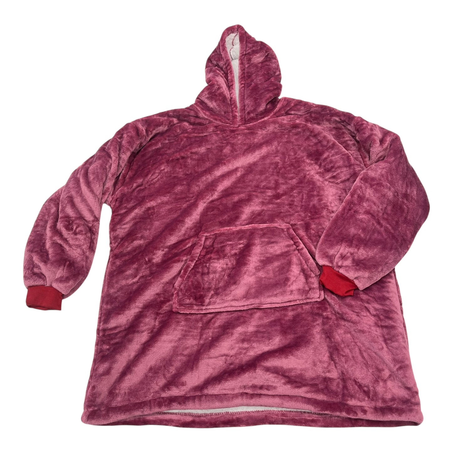 Poncho By Clothes Mentor In Maroon, Size:Osfm