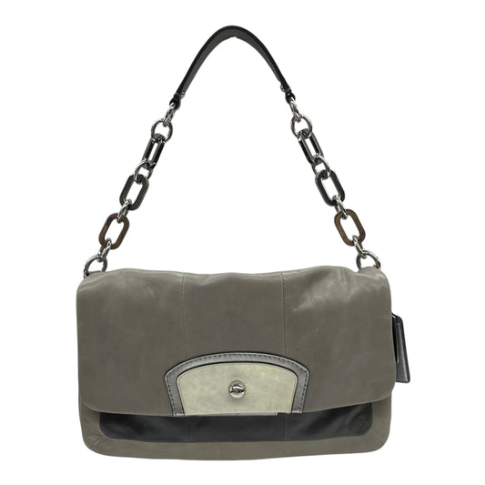 Handbag Designer By Coach In Grey, Size:Large