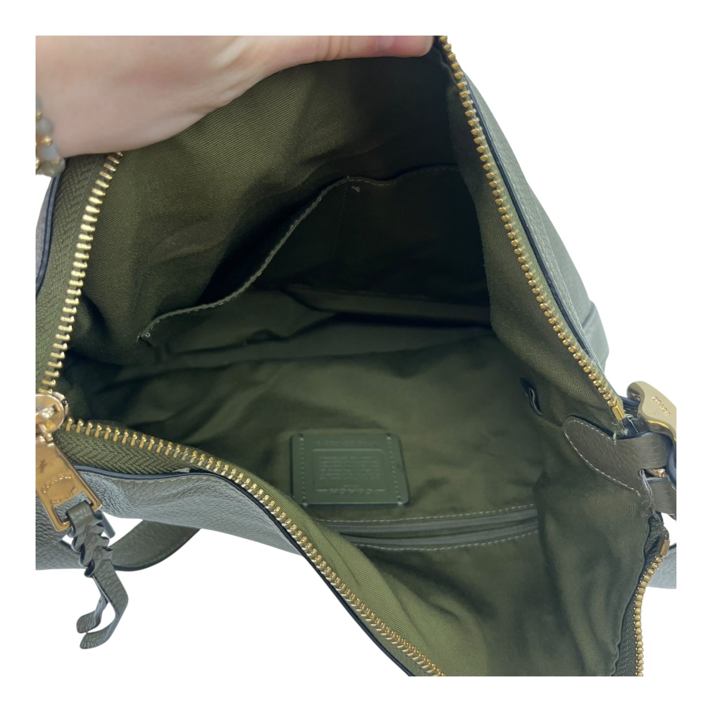 CROSSBODY DESIGNER by COACH In GREEN, Size: LARGE