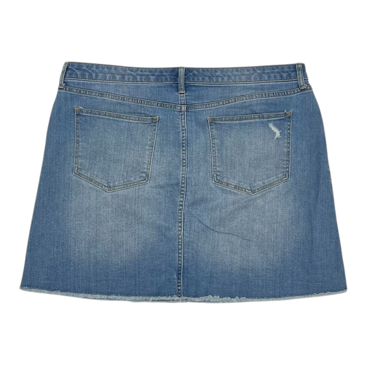 Skirt Mini & Short By Universal Thread In Blue Denim, Size:16