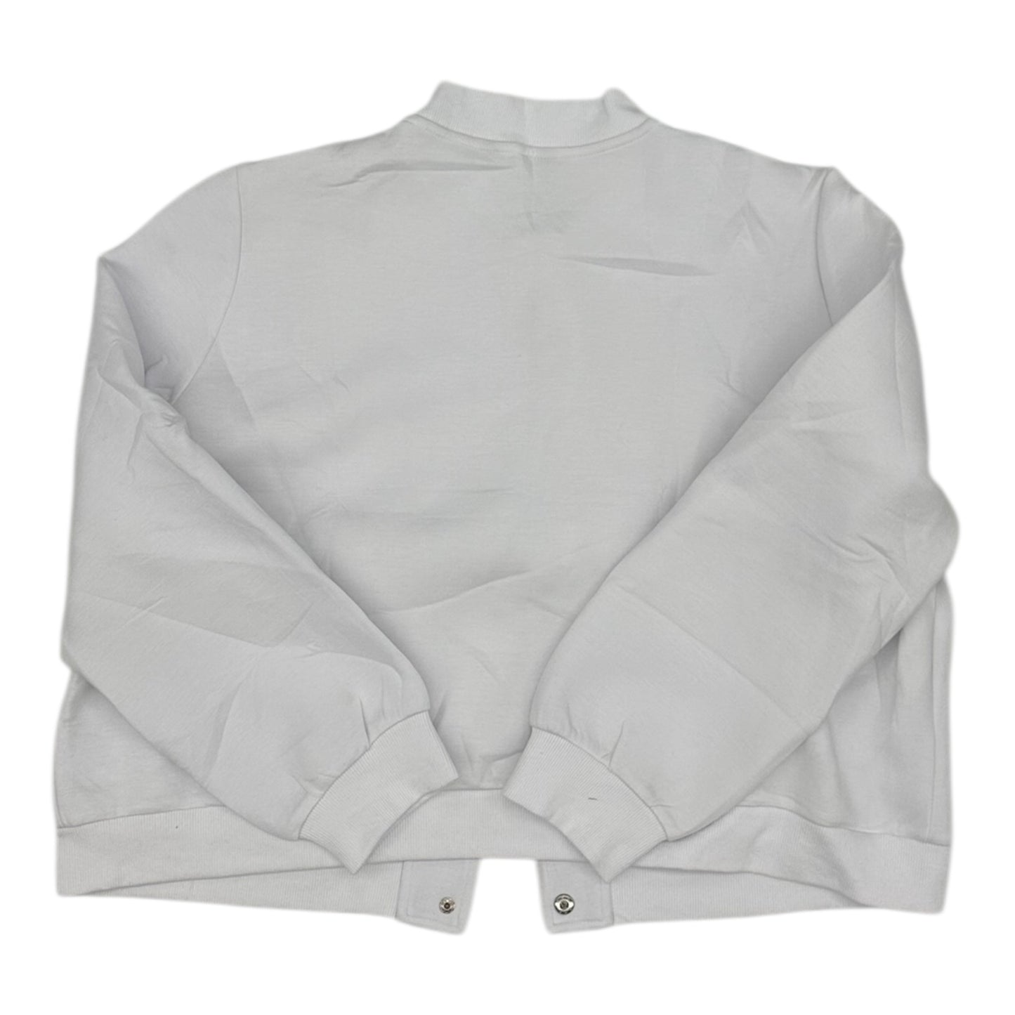 Jacket Moto By Clothes Mentor In White, Size:Xl