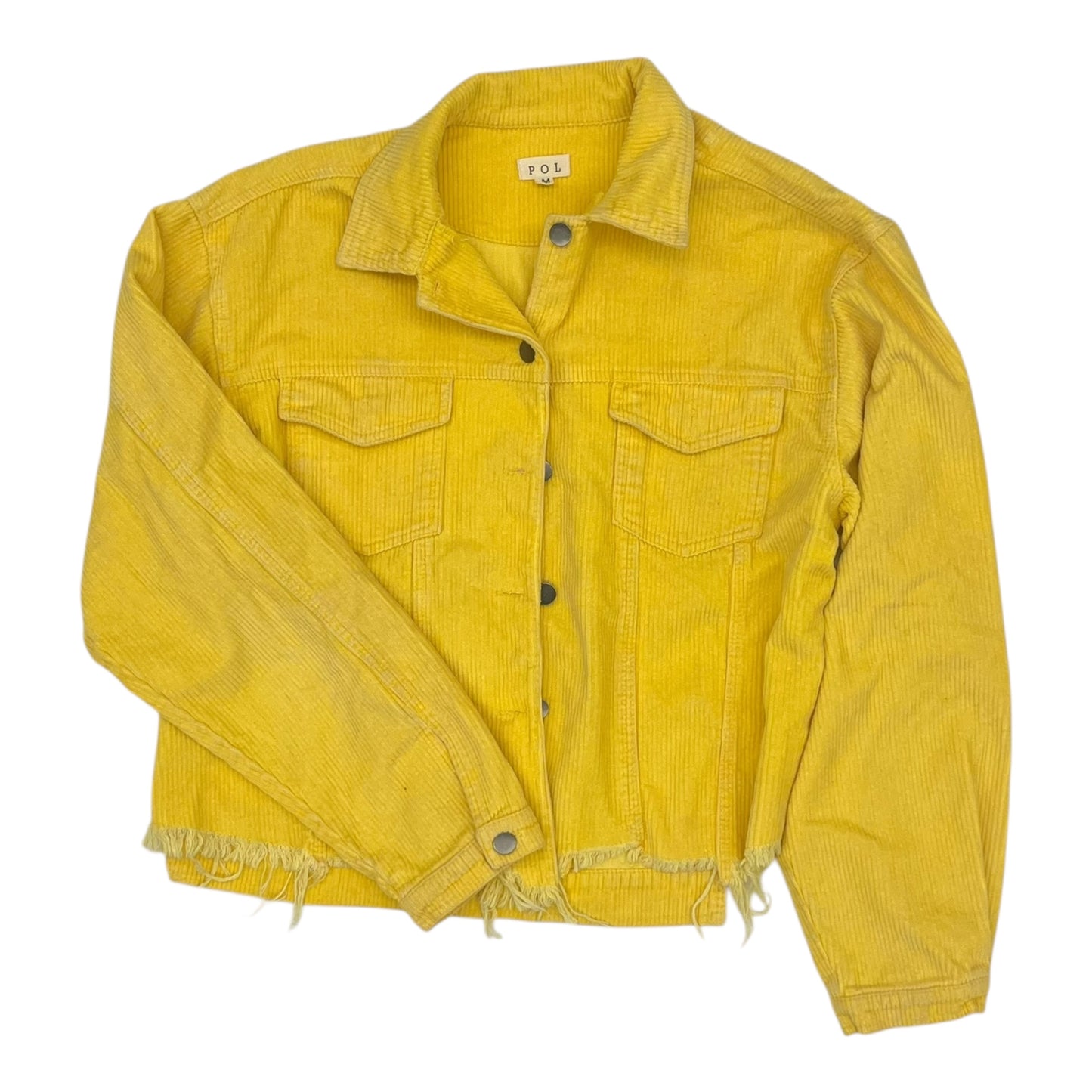 Jacket Moto By Pol In Yellow, Size:M