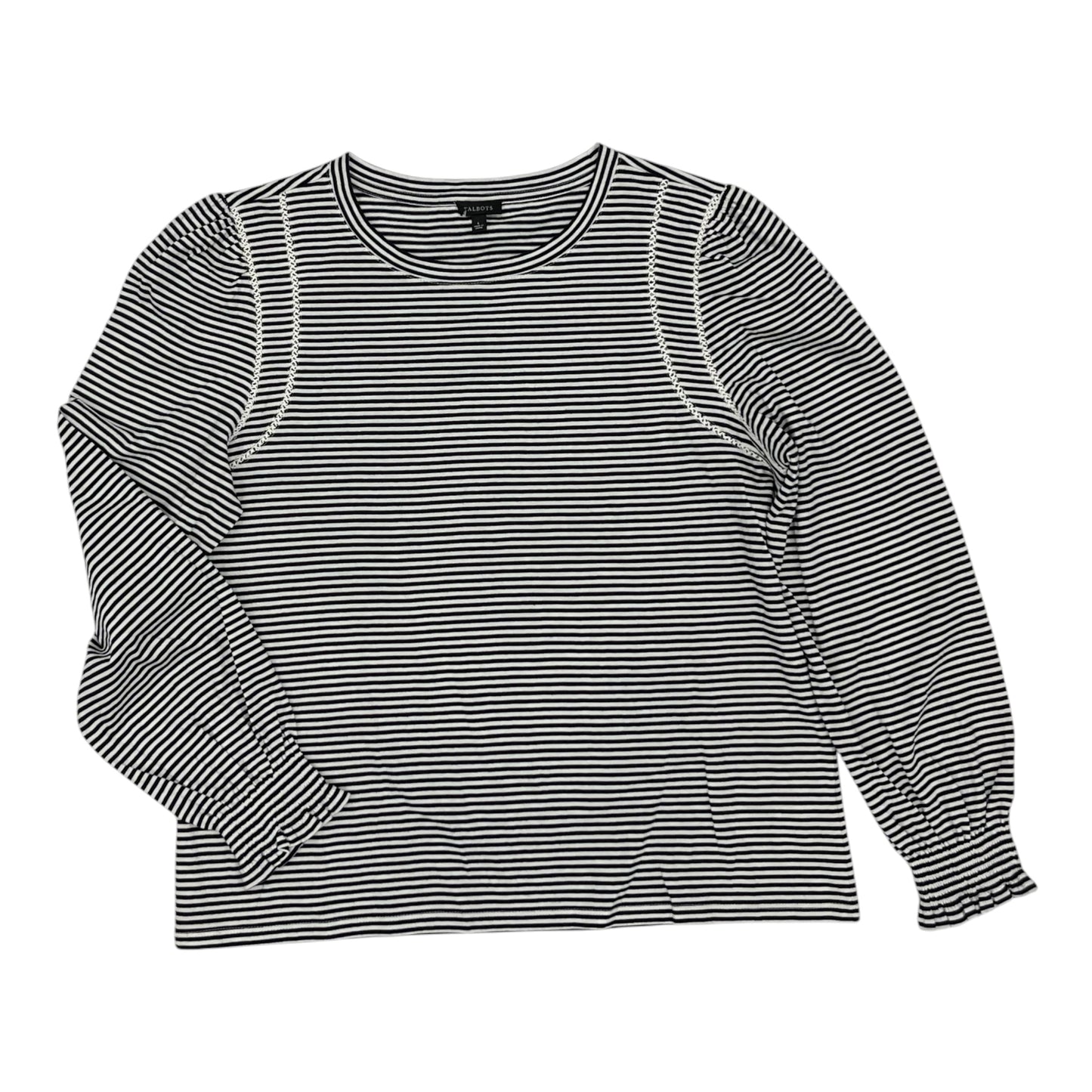 Top Ls By Talbots In Blue & White, Size:L