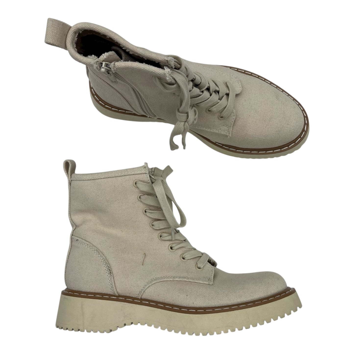 Boots Ankle Flats By Madden Girl In Tan, Size:6