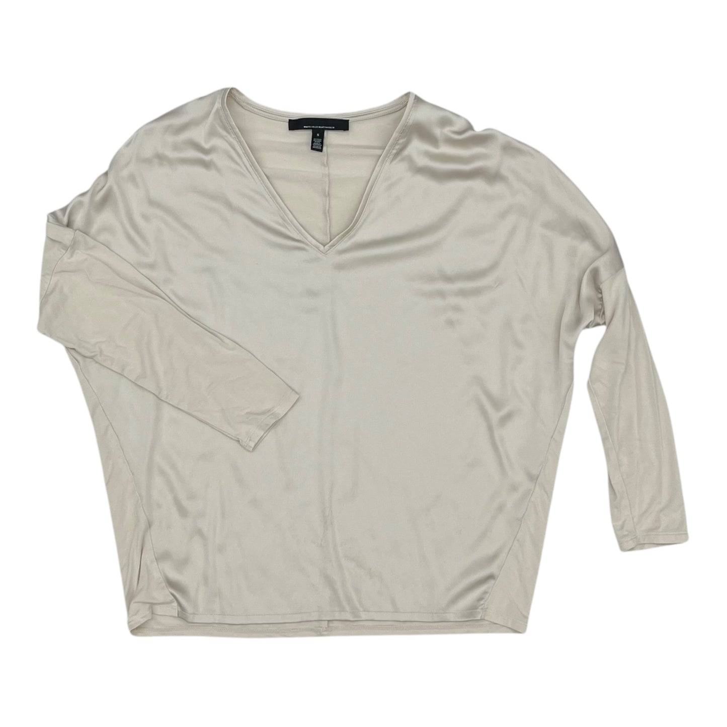 Blouse Ls By White House Black Market In Cream, Size:S
