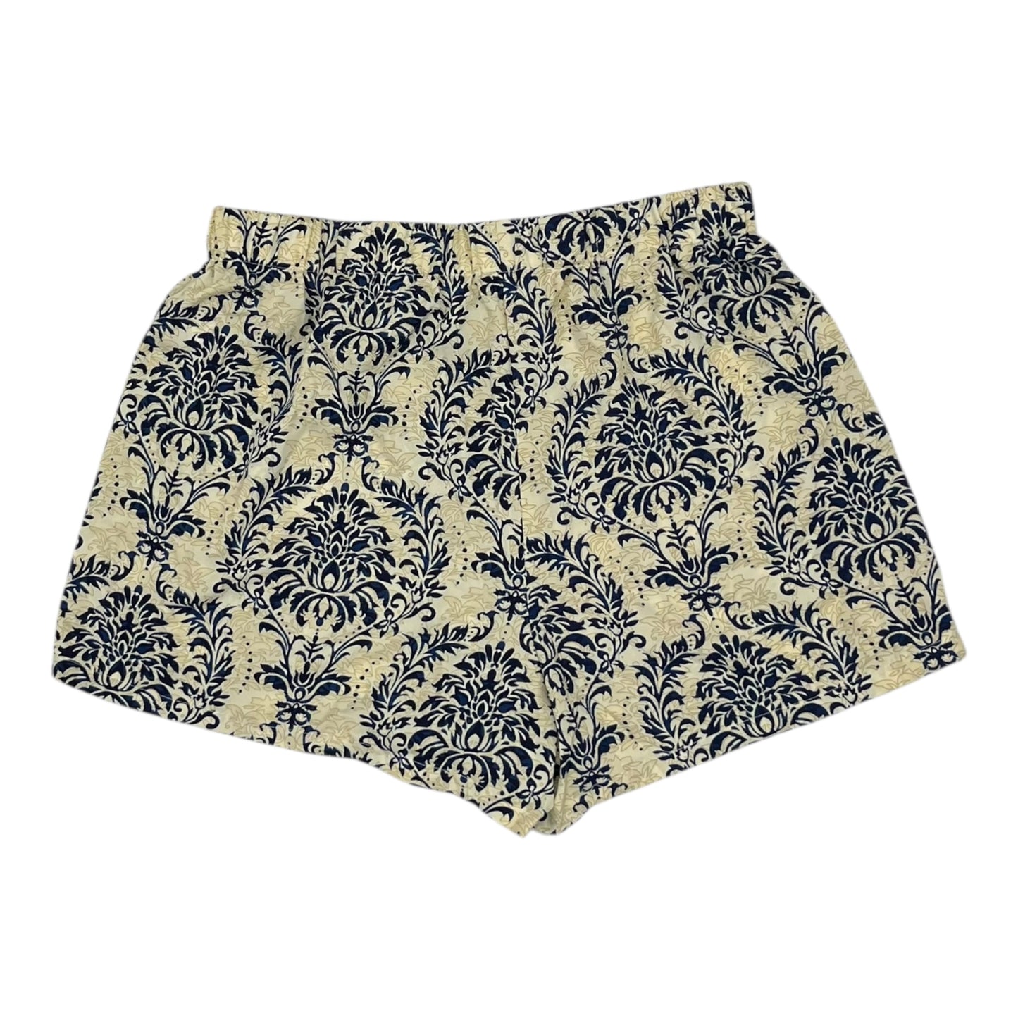 Shorts By Shein In Blue & Cream, Size:1X