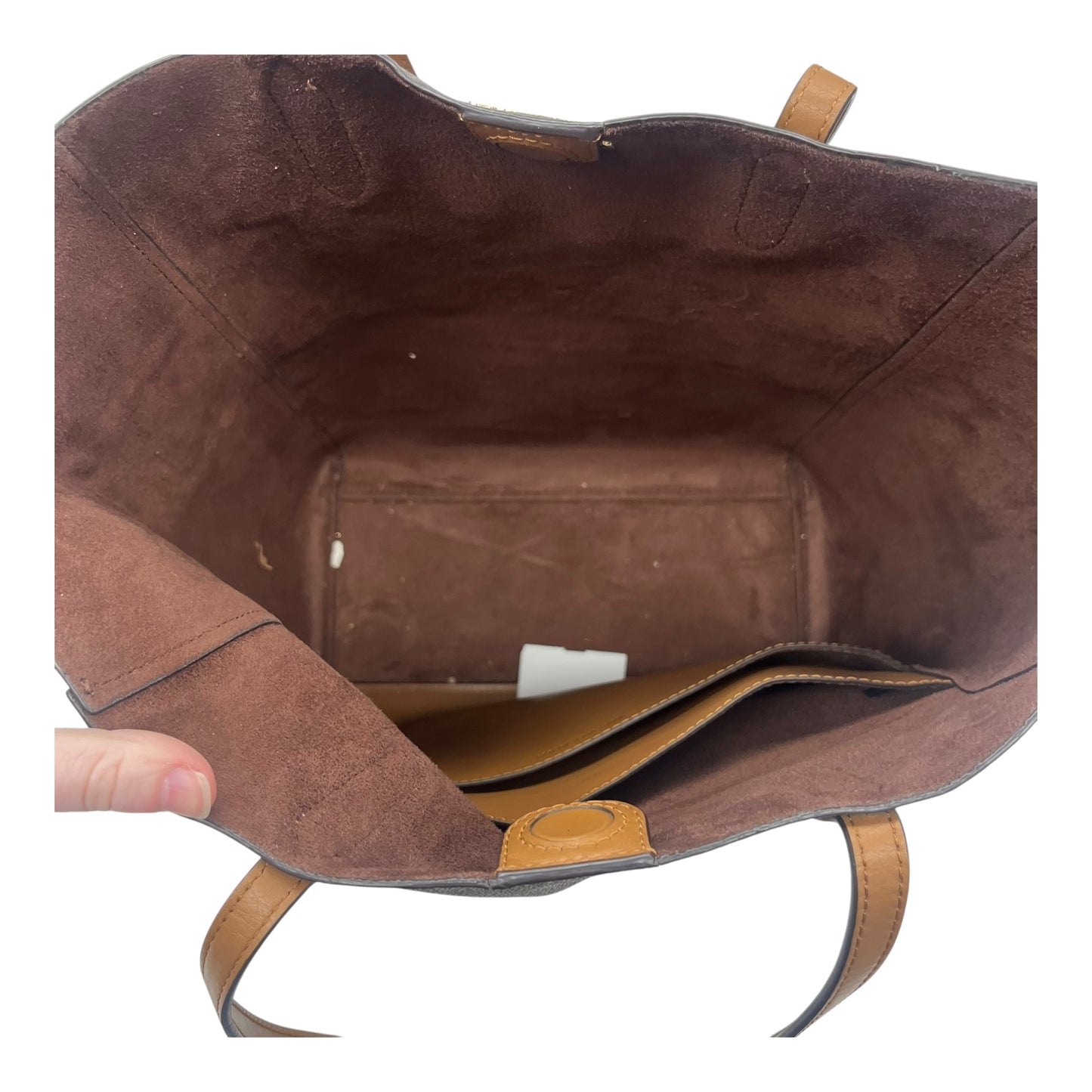 Handbag Designer By Michael Kors In Brown, Size:Large