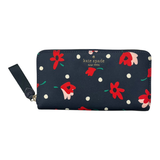 Wallet Designer By Kate Spade In Blue & Red, Size:Large