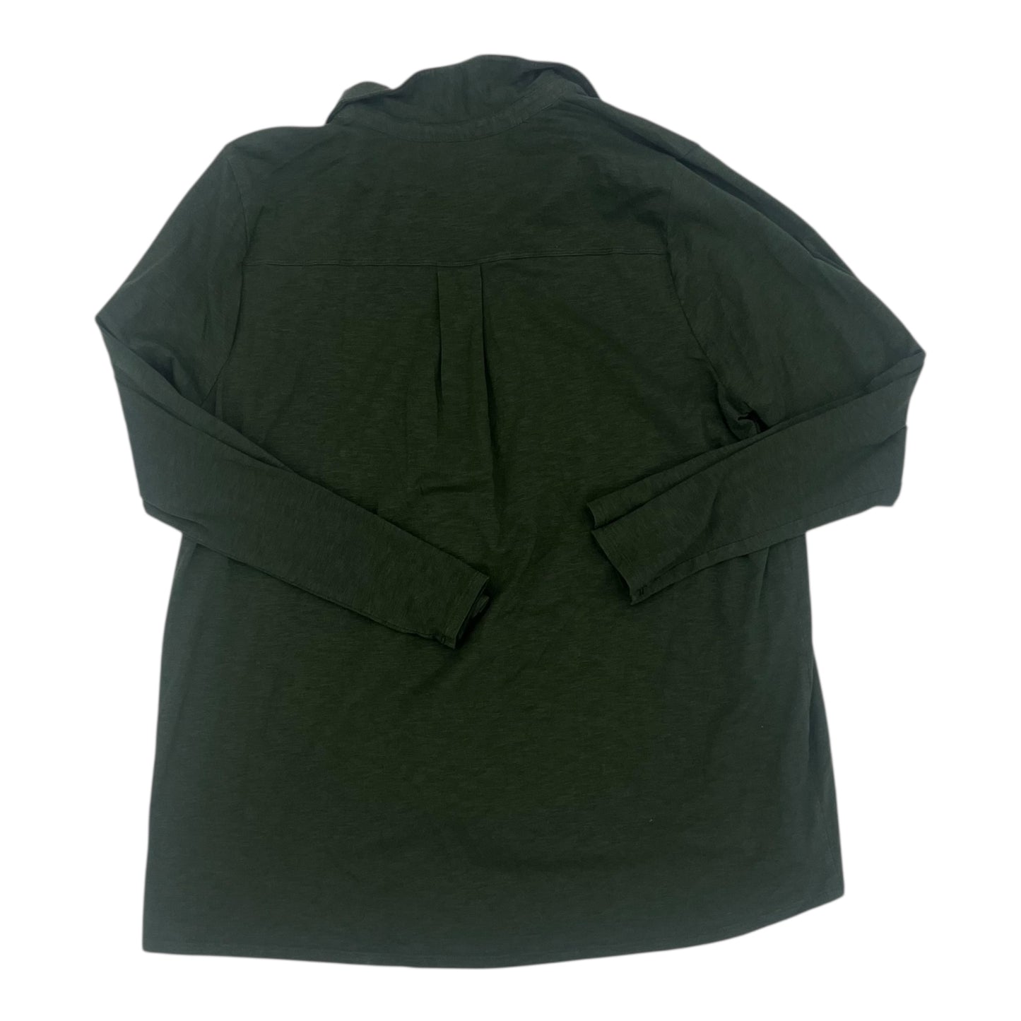 Blouse Ls By J. Jill In Green, Size:Xl