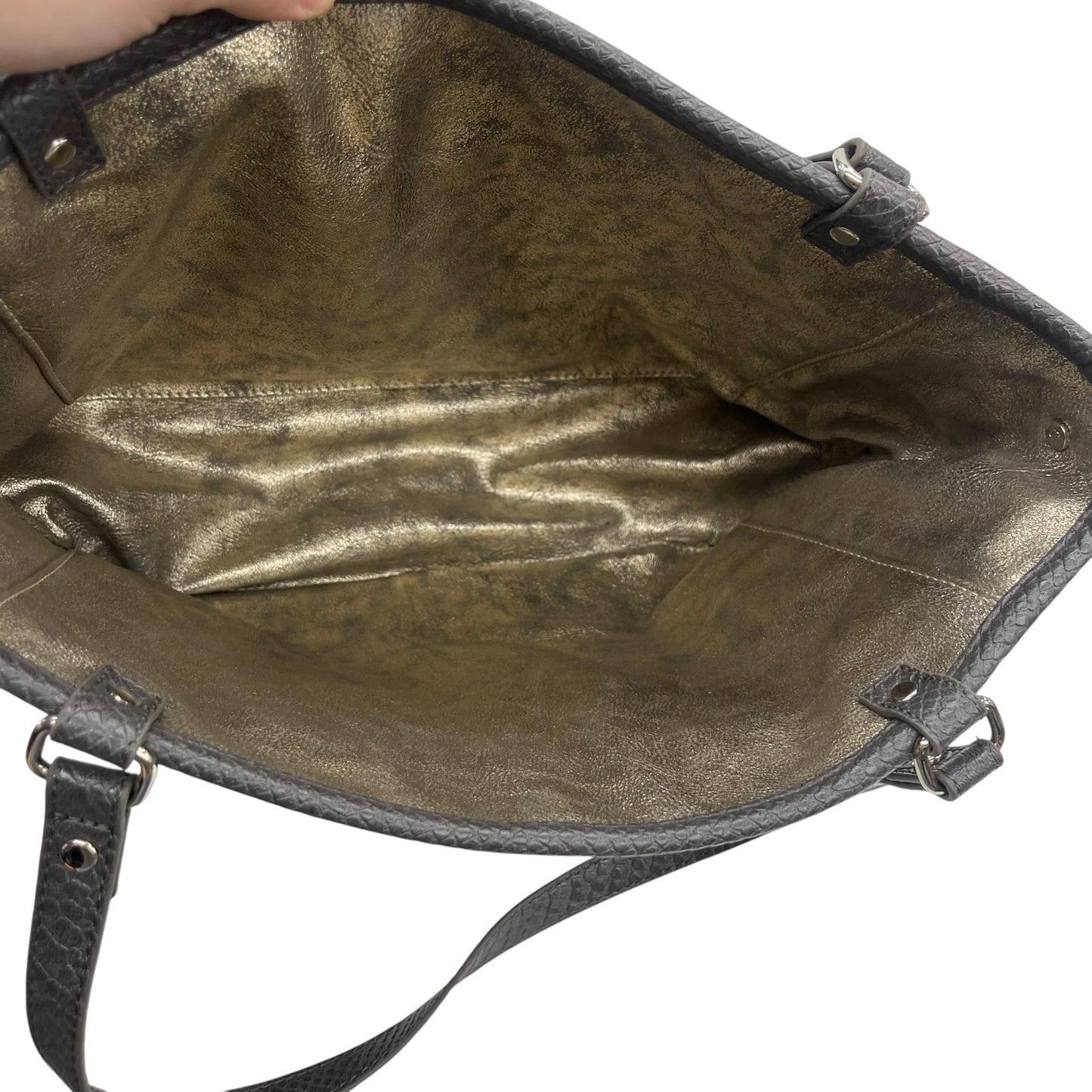 Handbag By Jewell In Grey, Size:Medium