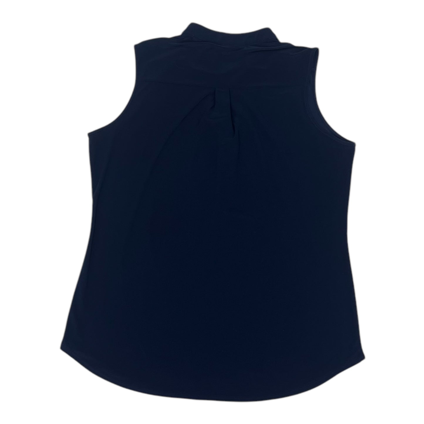 Top Sleeveless By Perseption Concept In Navy, Size:Xl