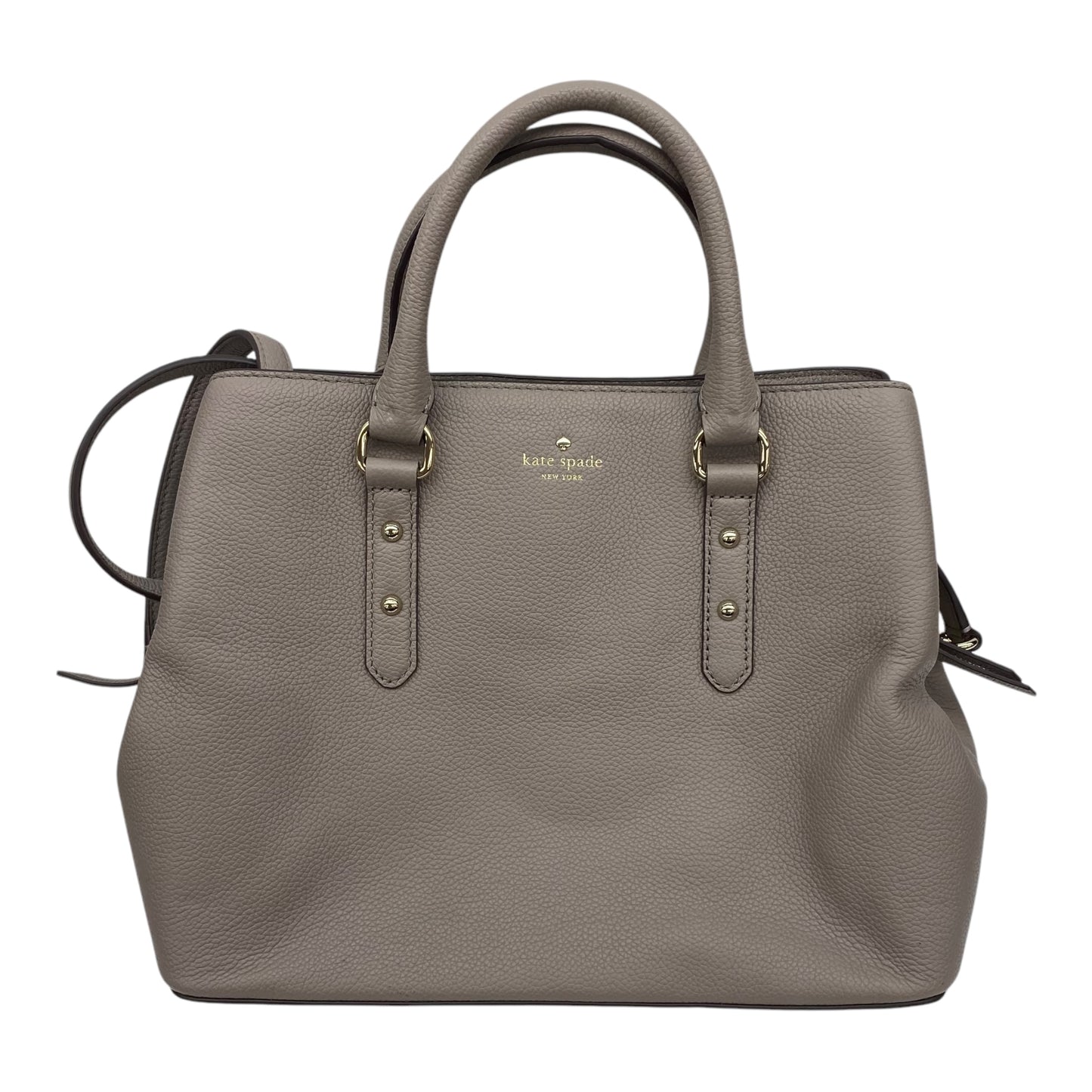 Handbag Designer By Kate Spade In Taupe, Size:Medium