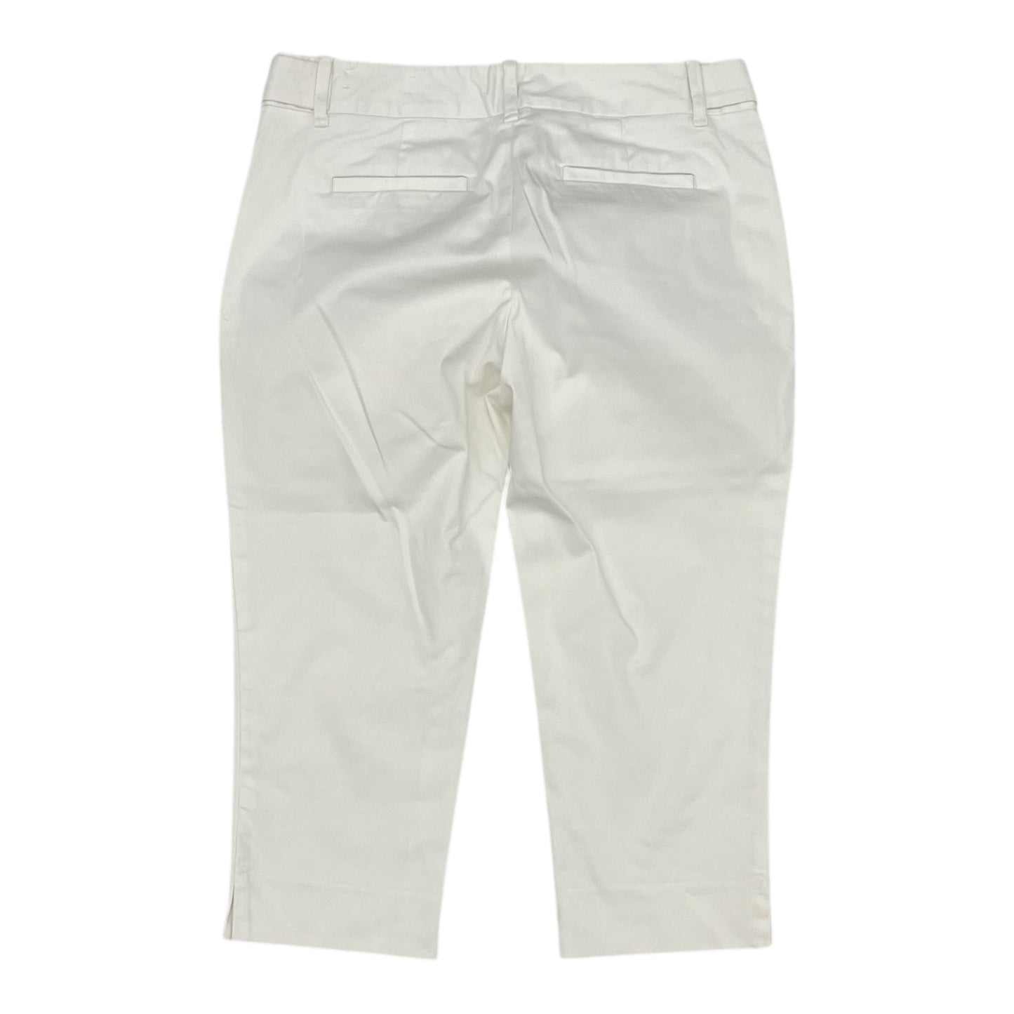 Pants Cropped By Loft In White, Size:8P