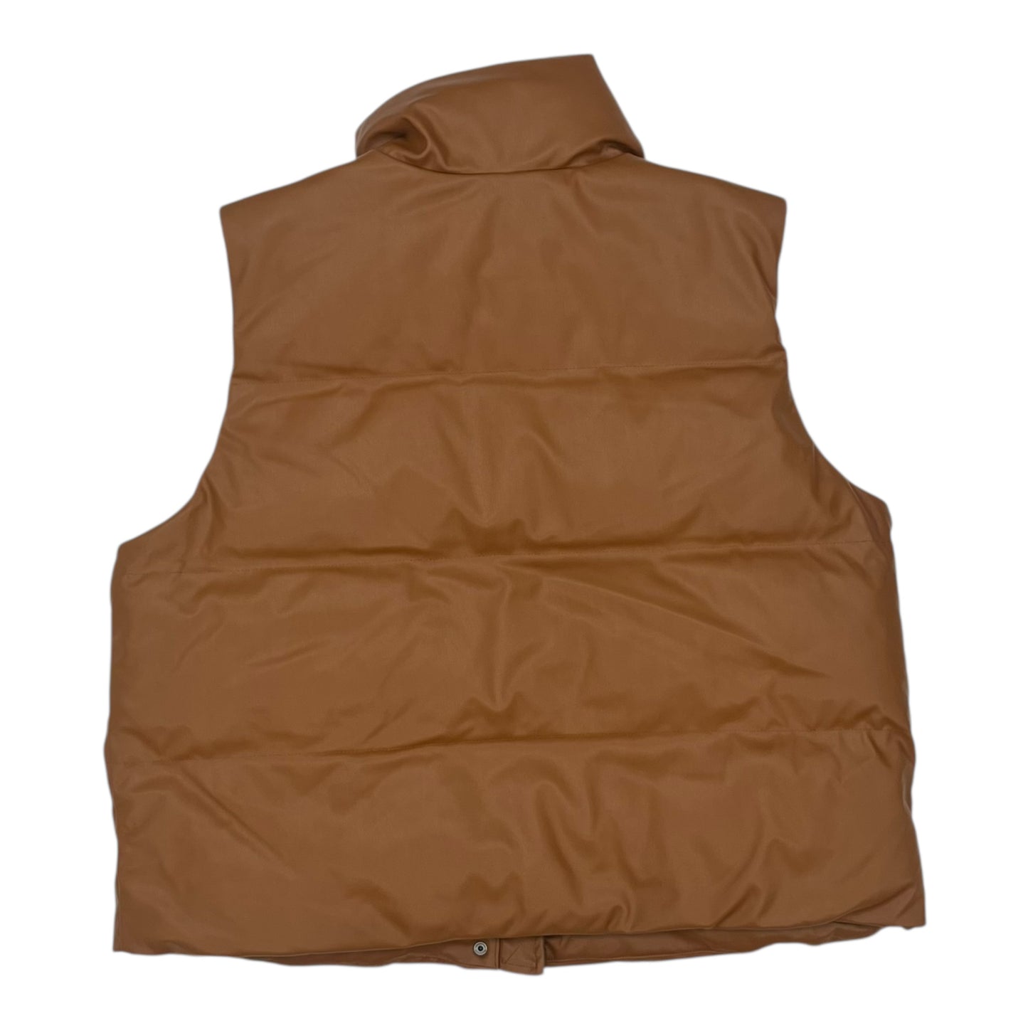 Vest Puffer & Quilted By A New Day In Brown, Size:Xl