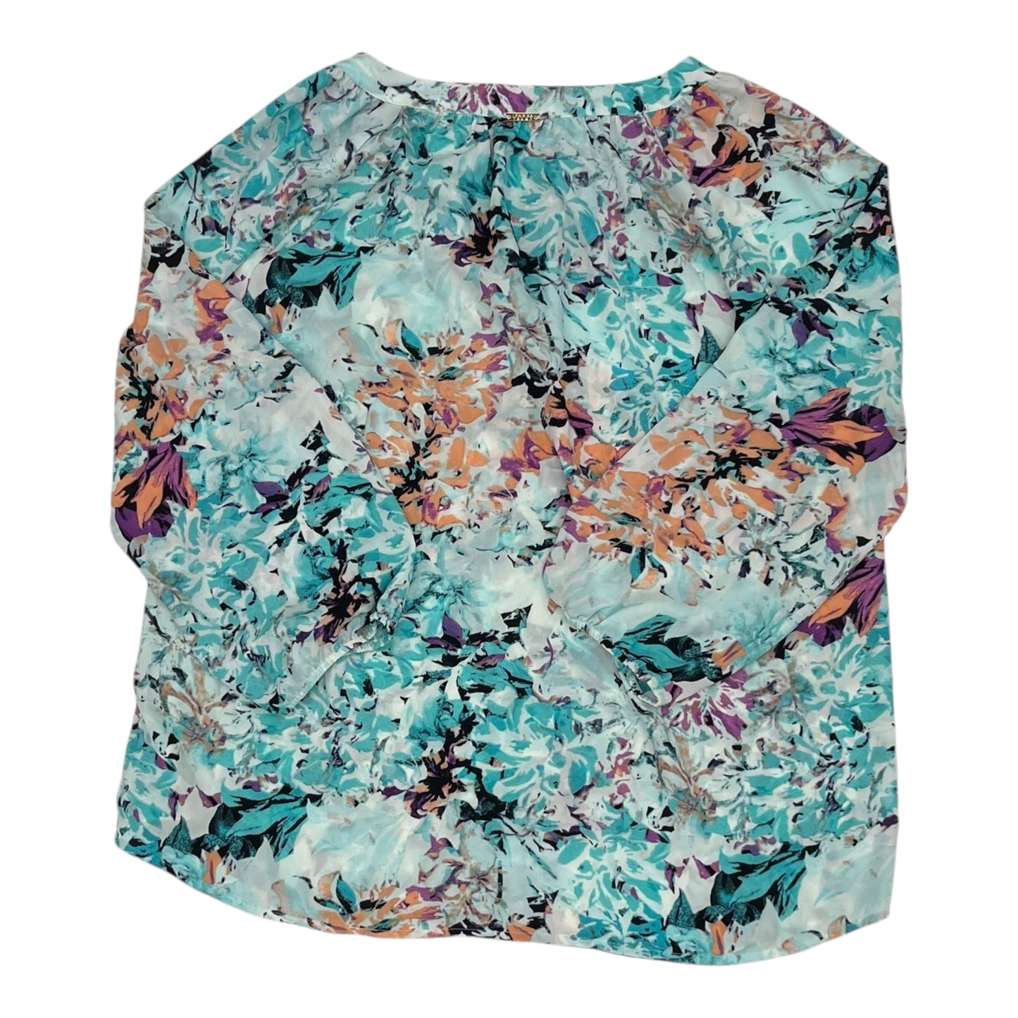 Blouse Ls By Ivanka Trump In Blue, Size:L