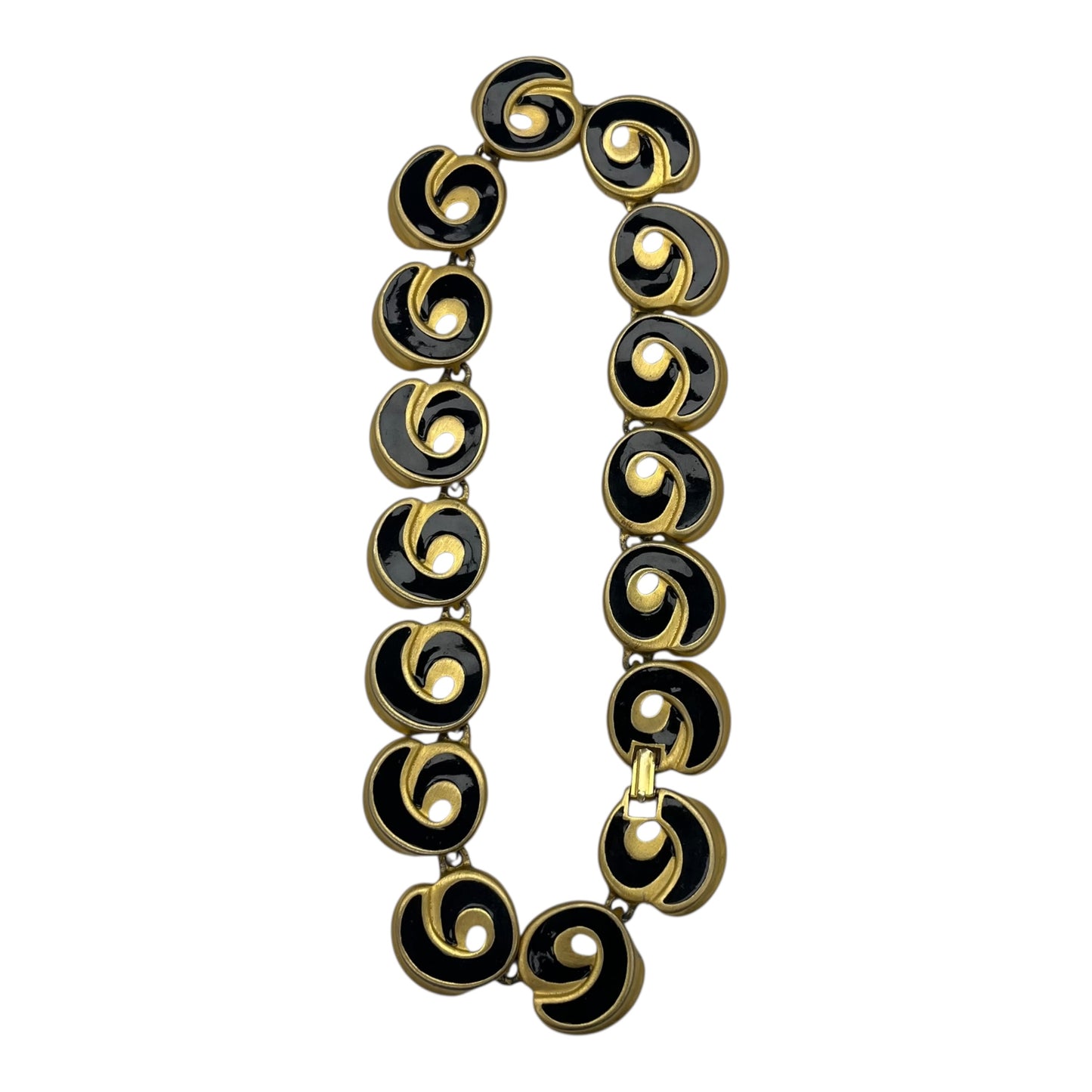 NECKLACE SET by CLOTHES MENTOR In BLACK & GOLD, Size: 02 PIECE SET