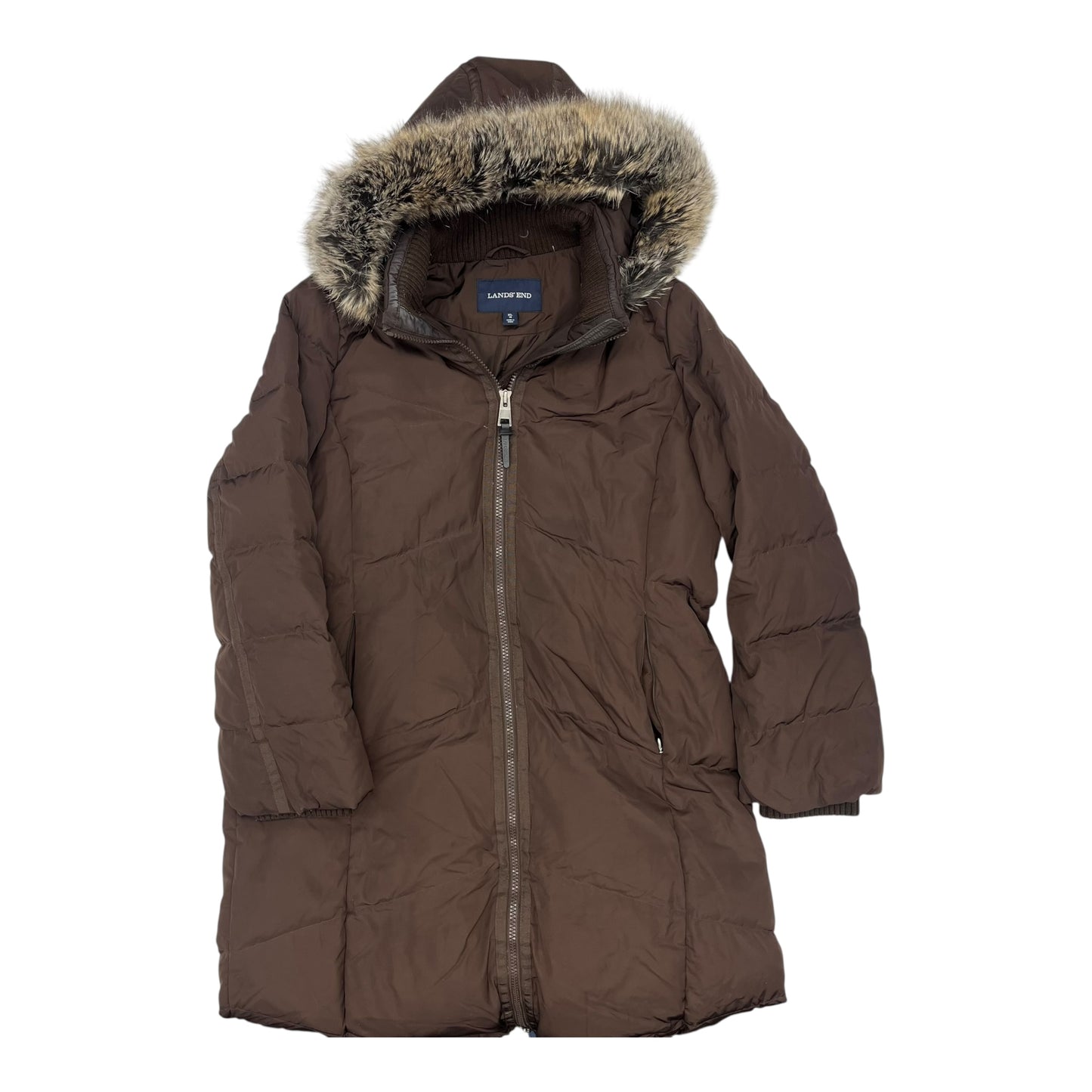 Coat Parka By Lands End In Brown, Size:Xl