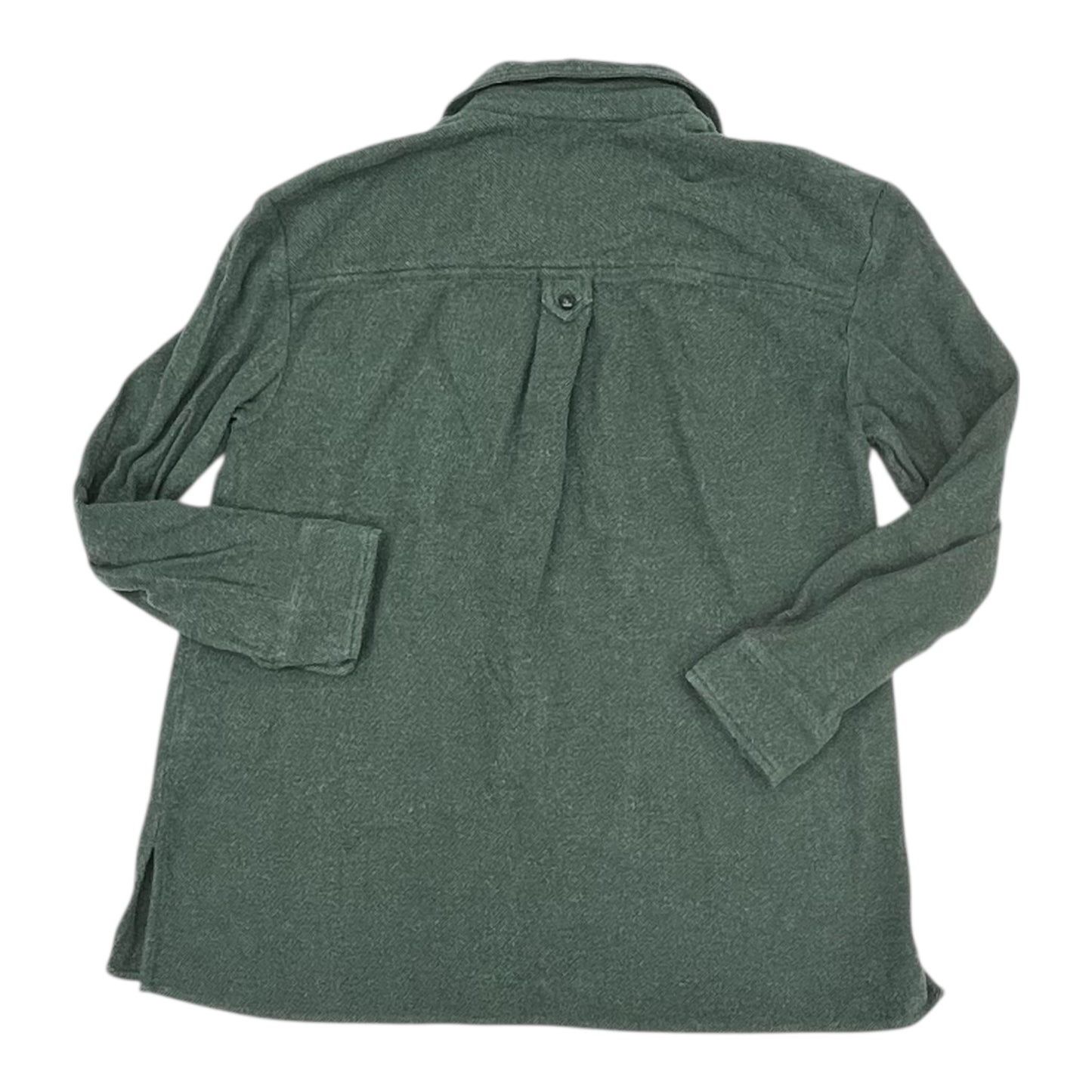 Jacket Shirt By Madewell In Green, Size:L