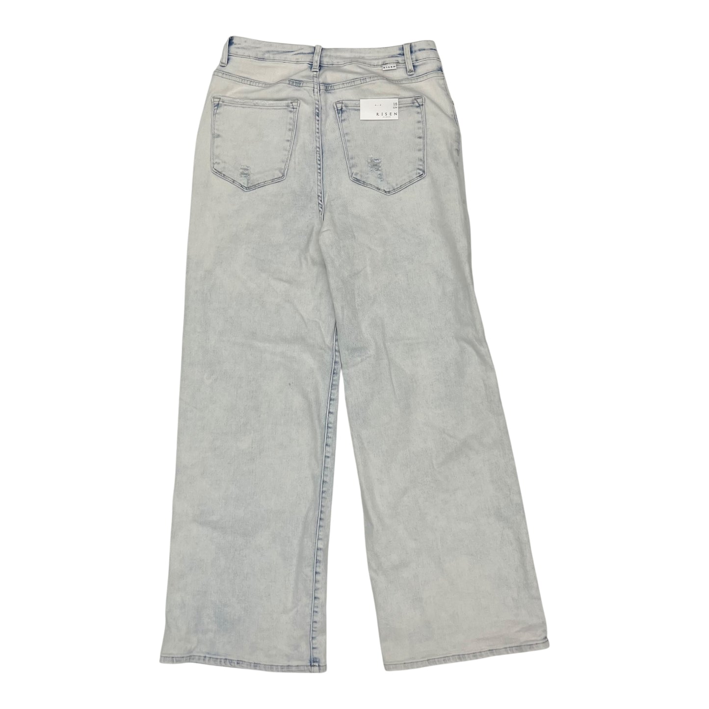 Jeans Wide Leg By Risen In Blue Denim, Size:14