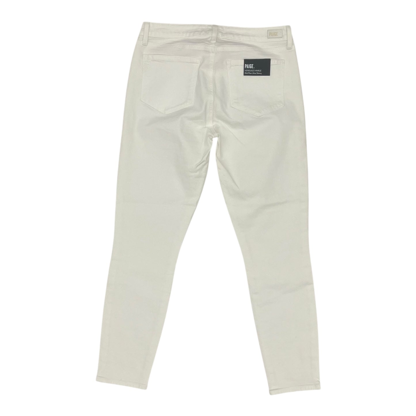 Jeans Skinny By Paige In White Denim, Size:10