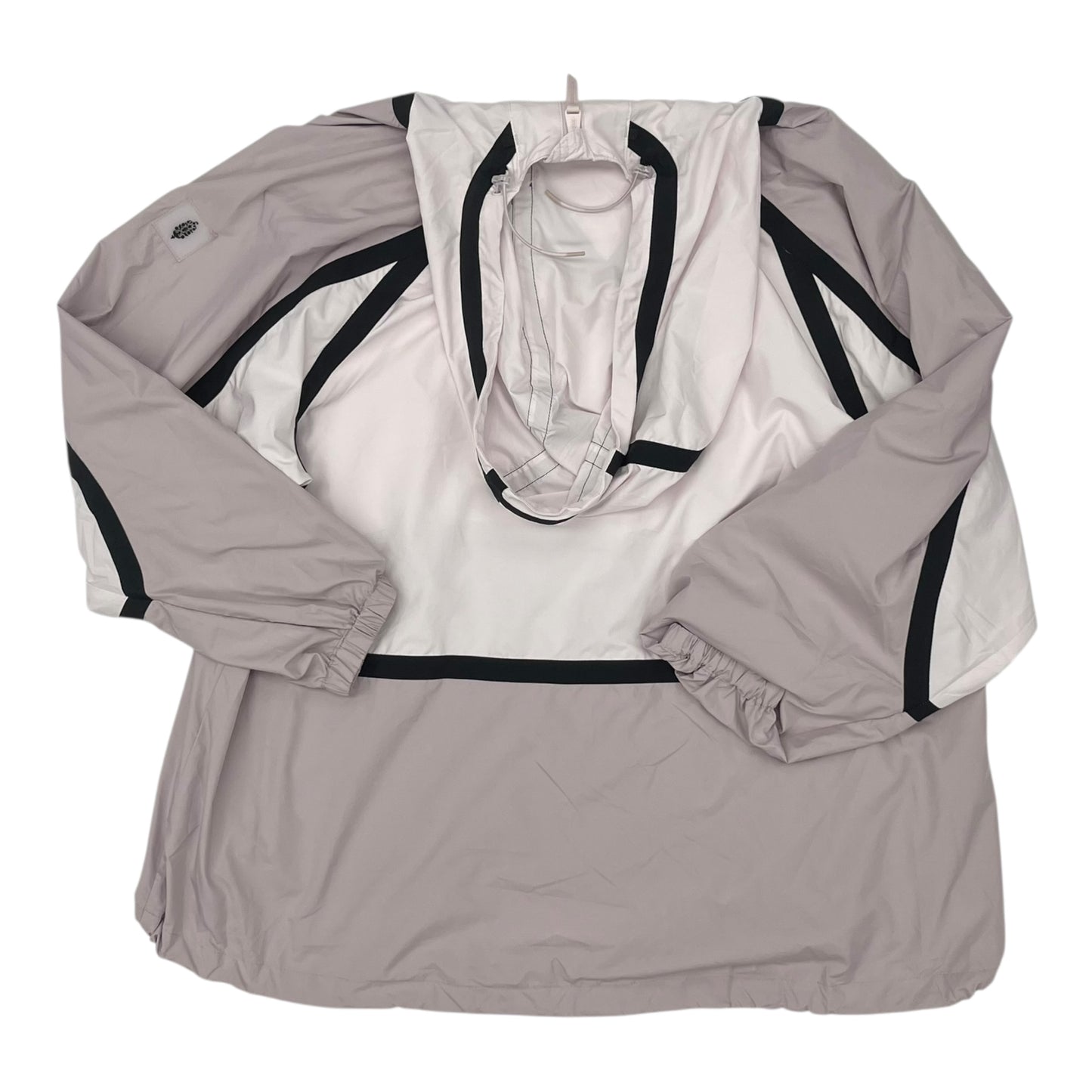 Athletic Jacket By Free People In Pink & White, Size:S