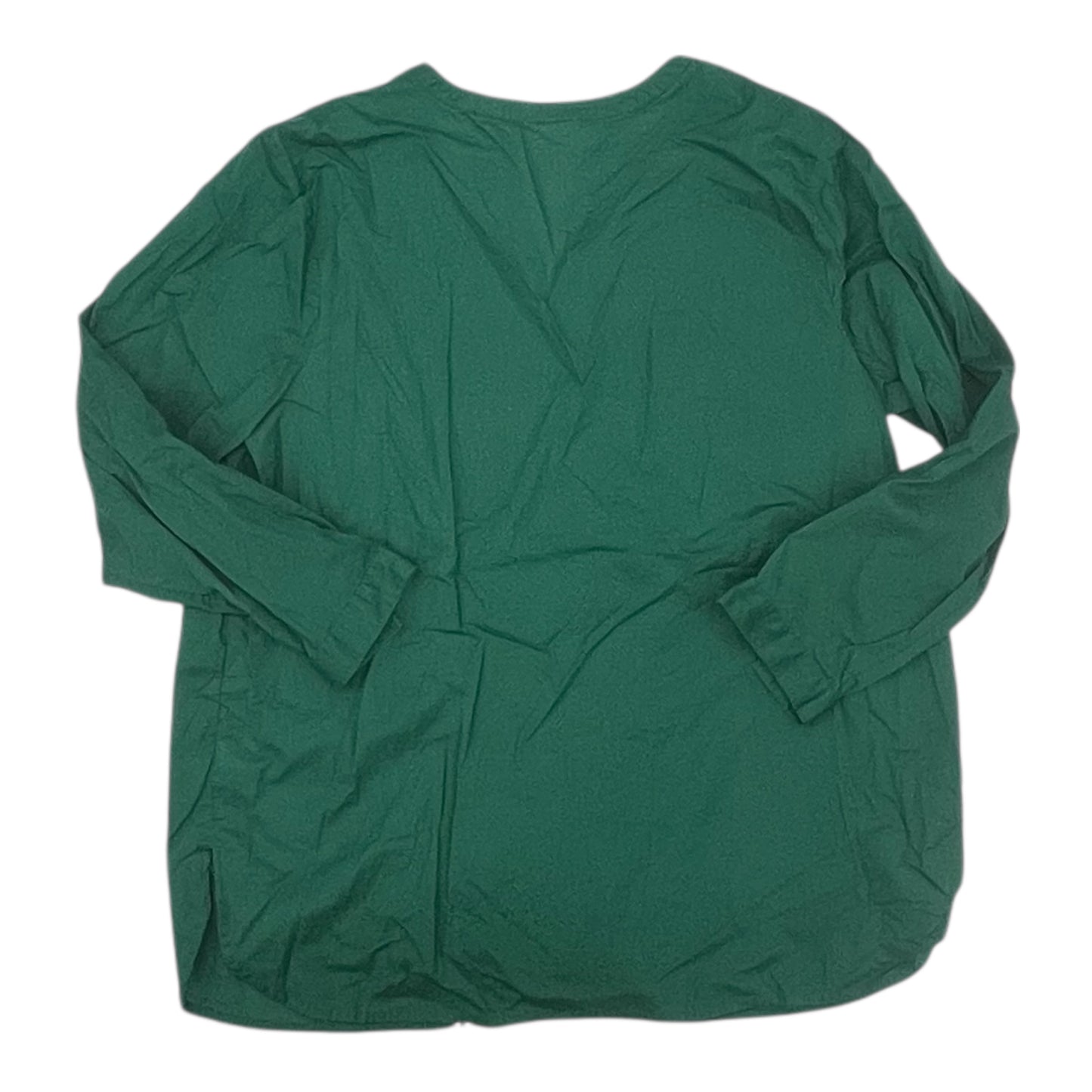 Blouse 3/4 Sleeve By J. Jill In Green, Size:Xl