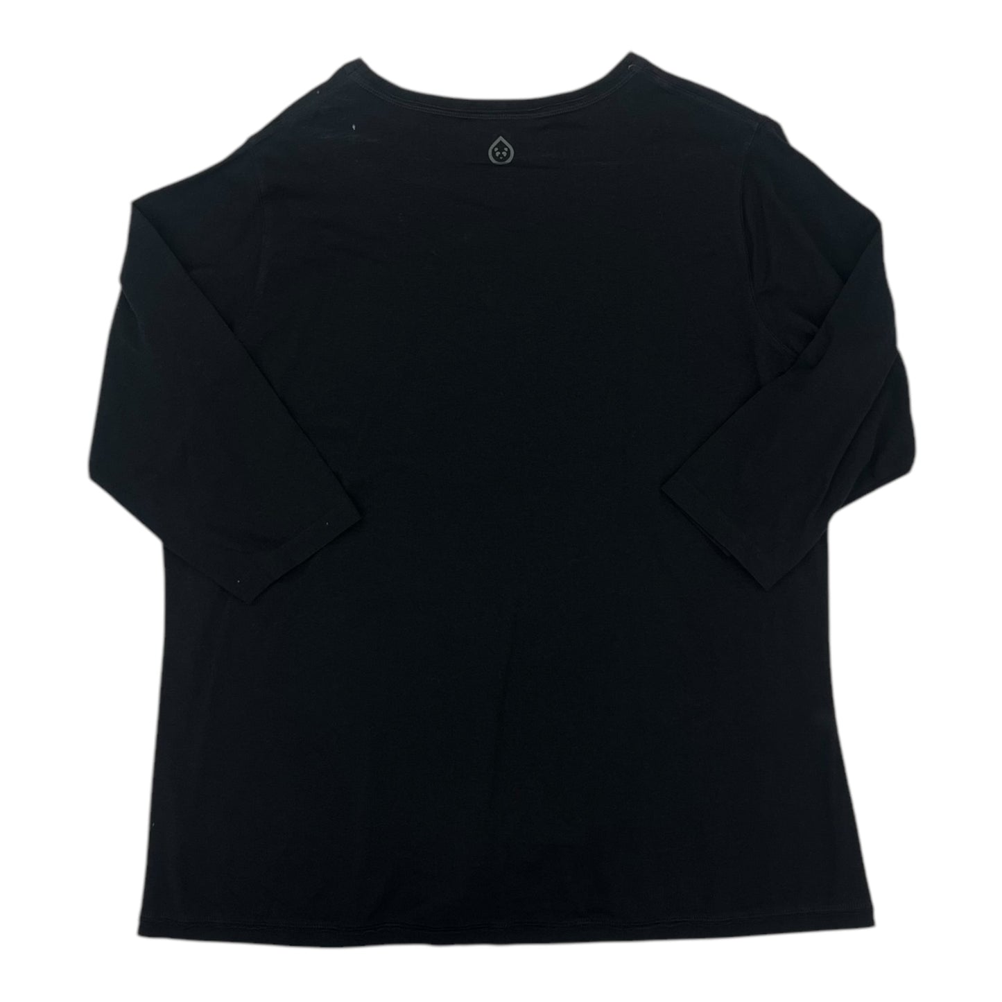 Top 3/4 Sleeve By Clothes Mentor In Black, Size:2X