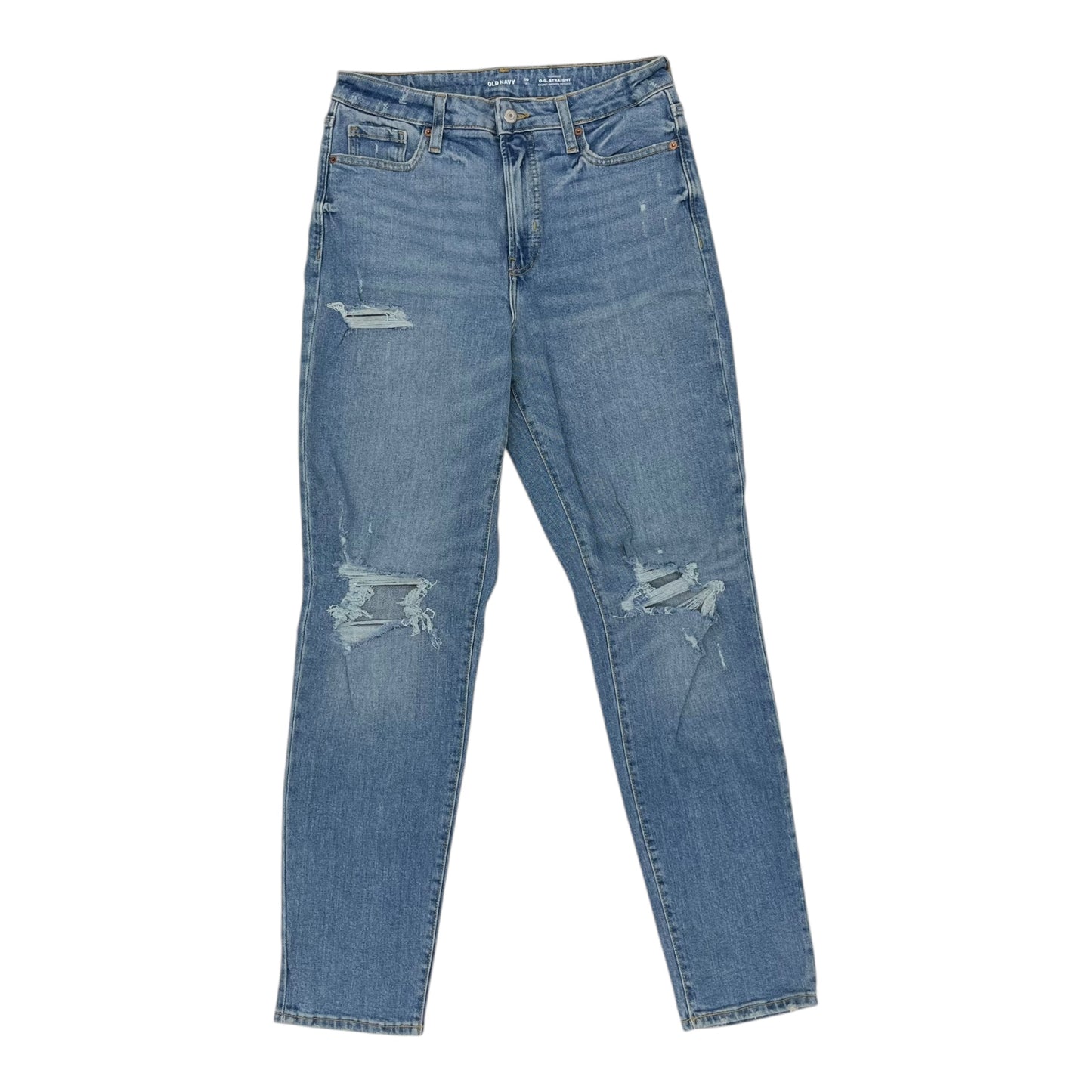 Jeans Straight By Old Navy In Blue Denim, Size:10L
