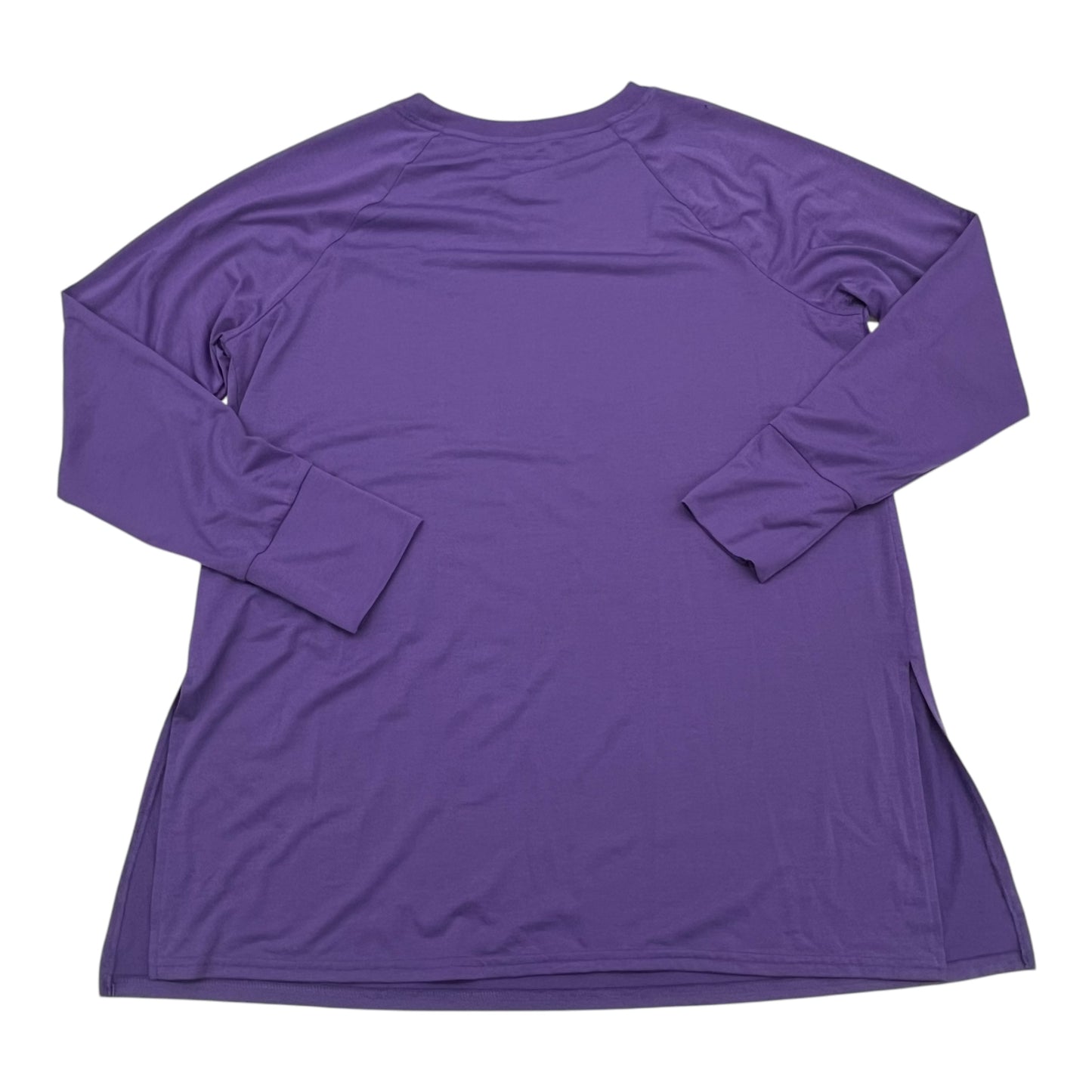 Athletic Top Ls Crewneck By Tek Gear In Purple, Size:Xl