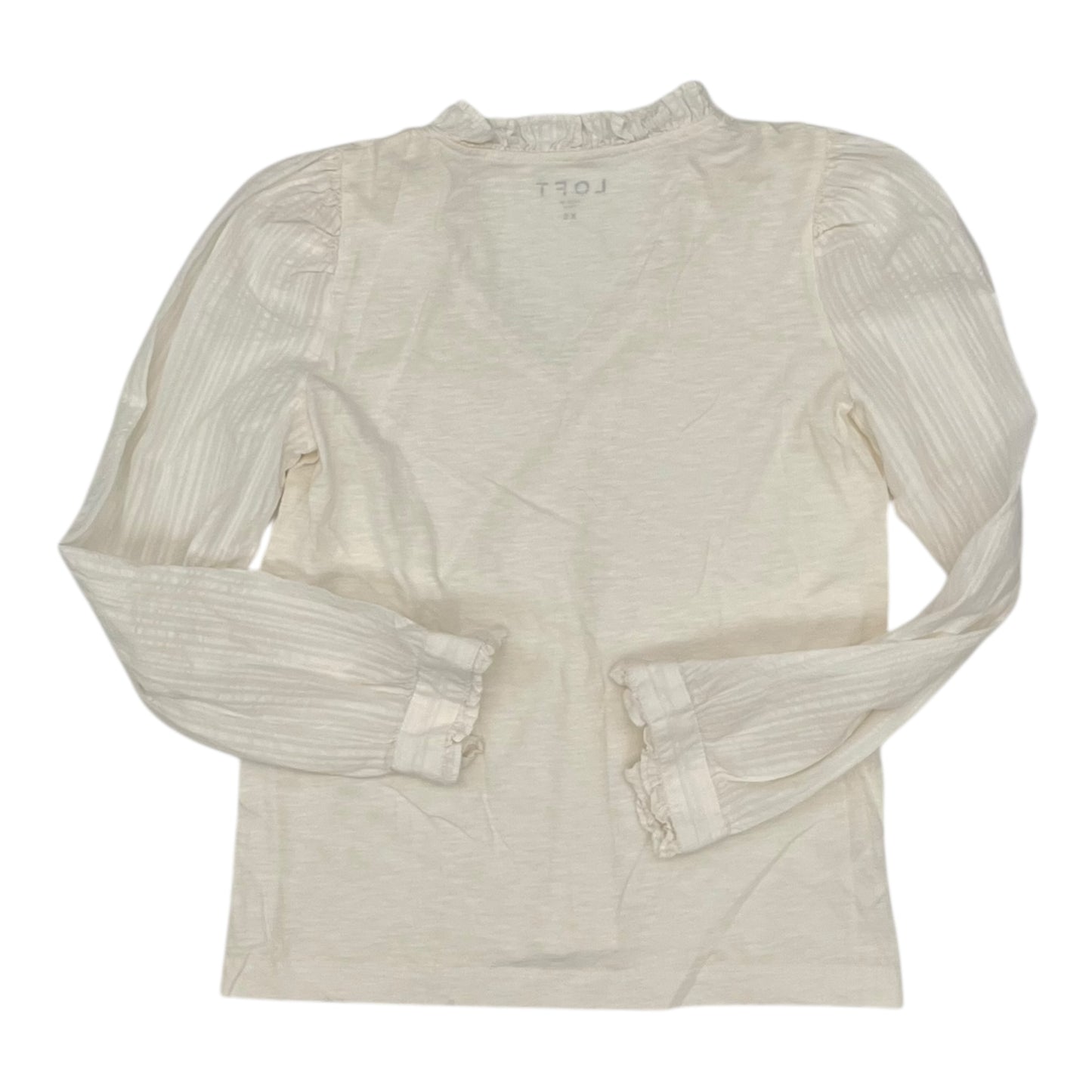 Top Ls By Loft In Cream, Size:Xs