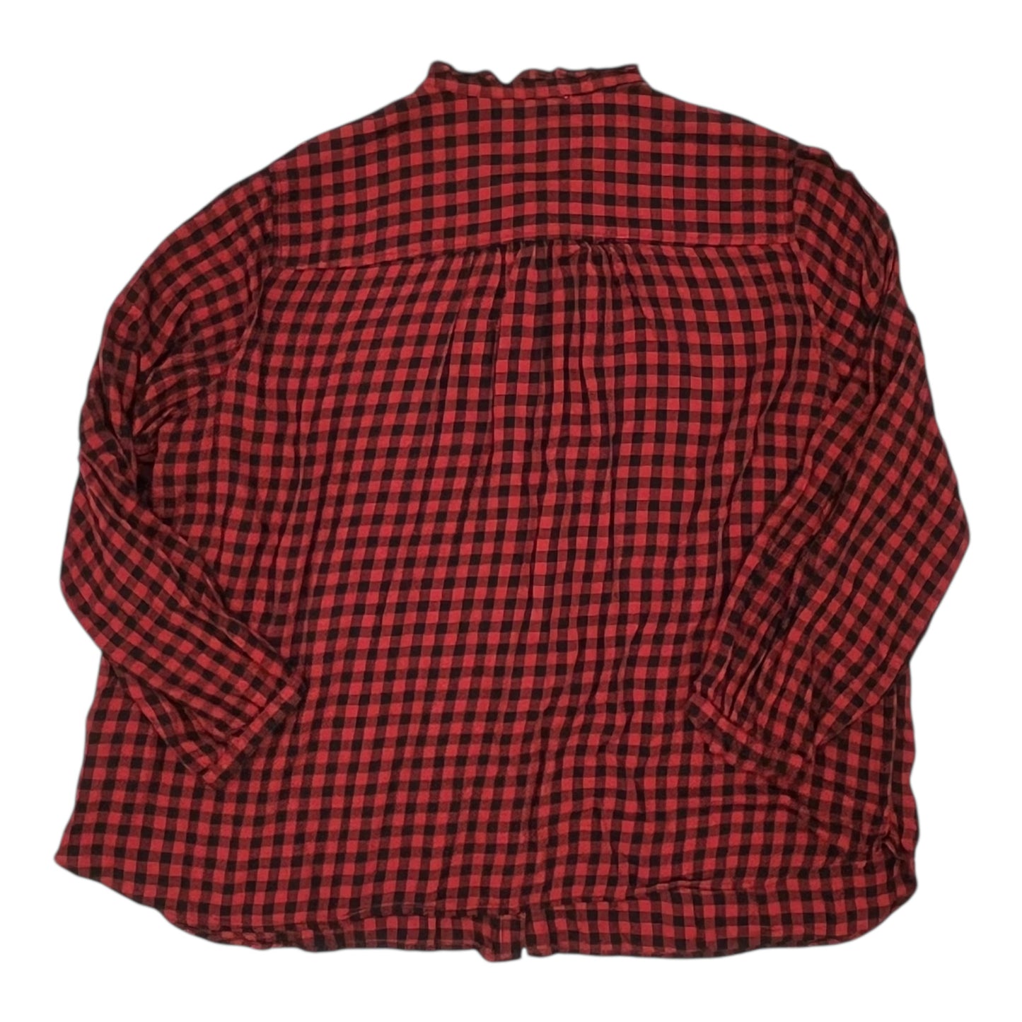 Top Ls By Terra & Sky In Black & Red, Size:3X