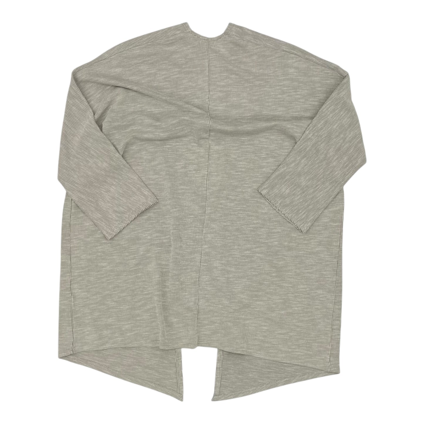 Cardigan By Donni In Cream & Grey, Size:Osfm