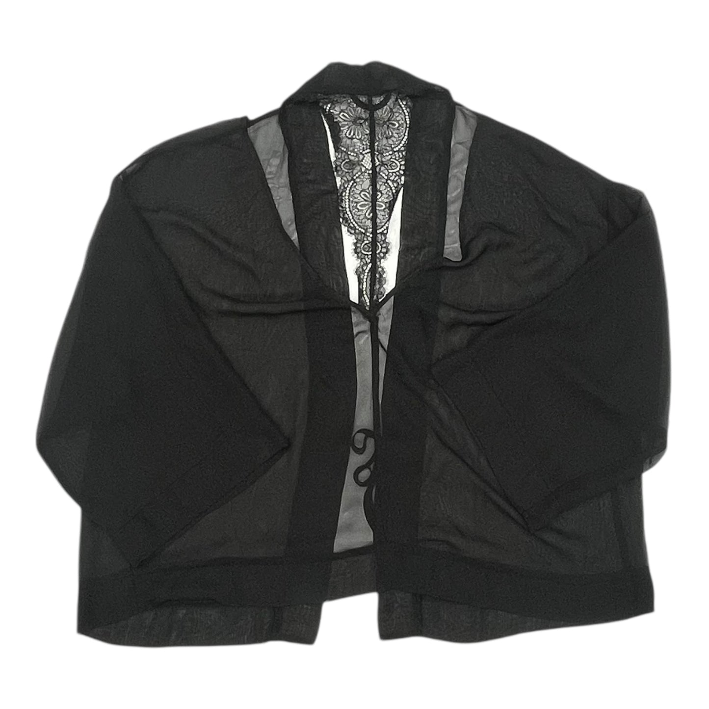 Cardigan By Cacique In Black, Size:1X