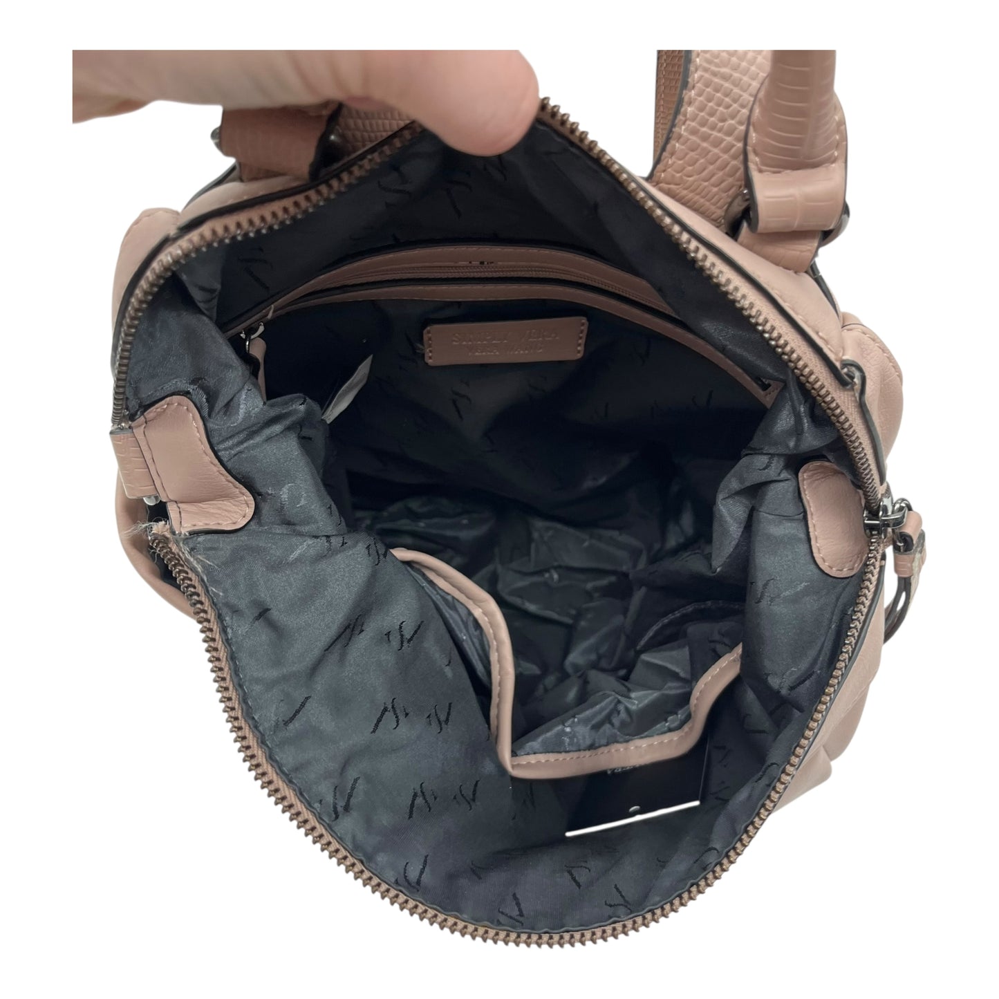 Backpack Leather By Simply Vera In Pink, Size:Medium