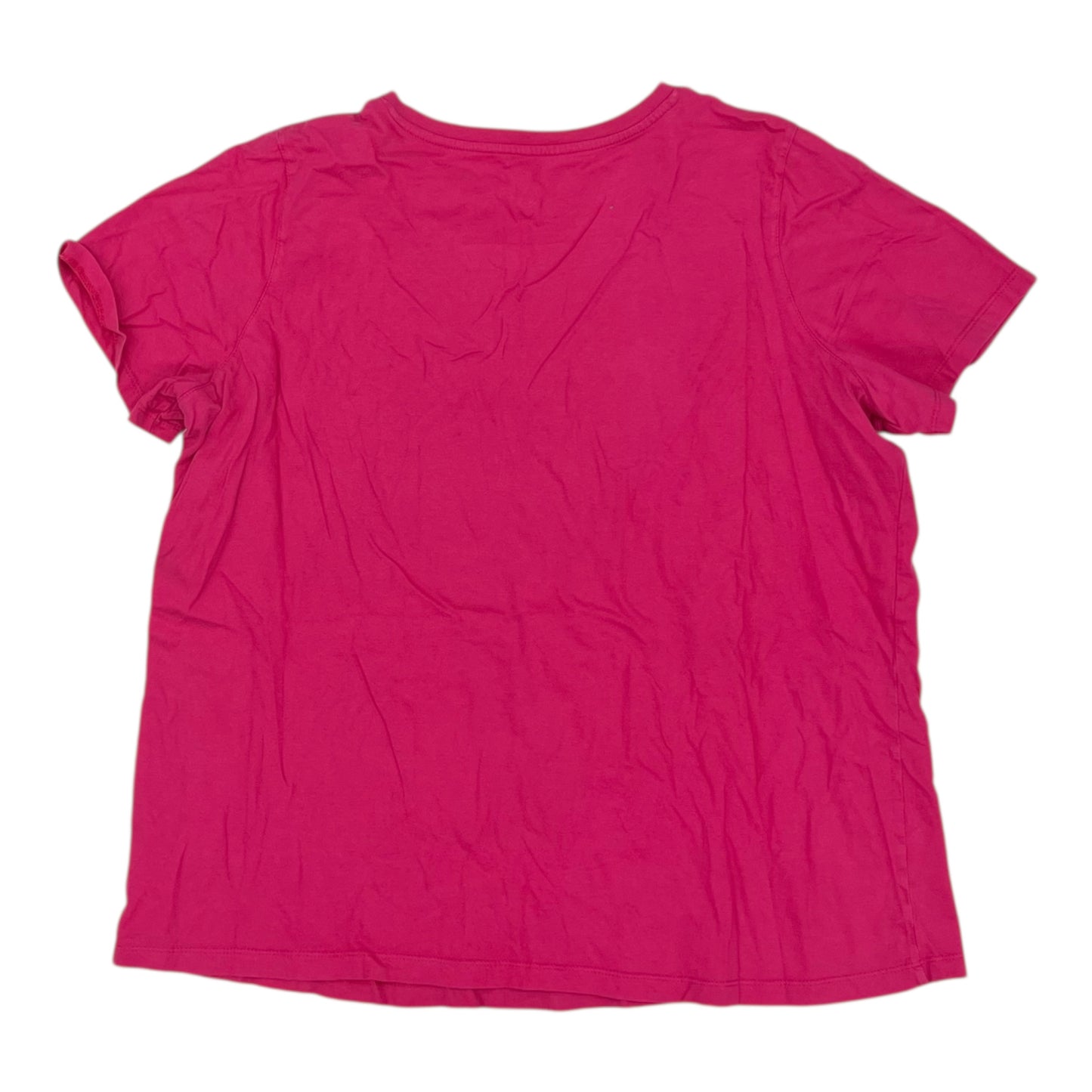 Top Ss Basic By Woman Within In Pink, Size:L