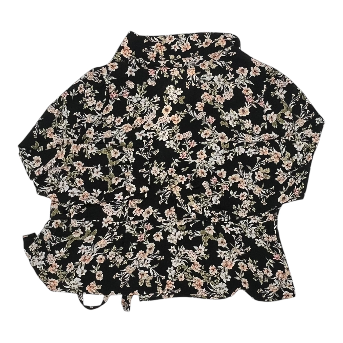 Blouse Ls By Vince Camuto In Black, Size:L