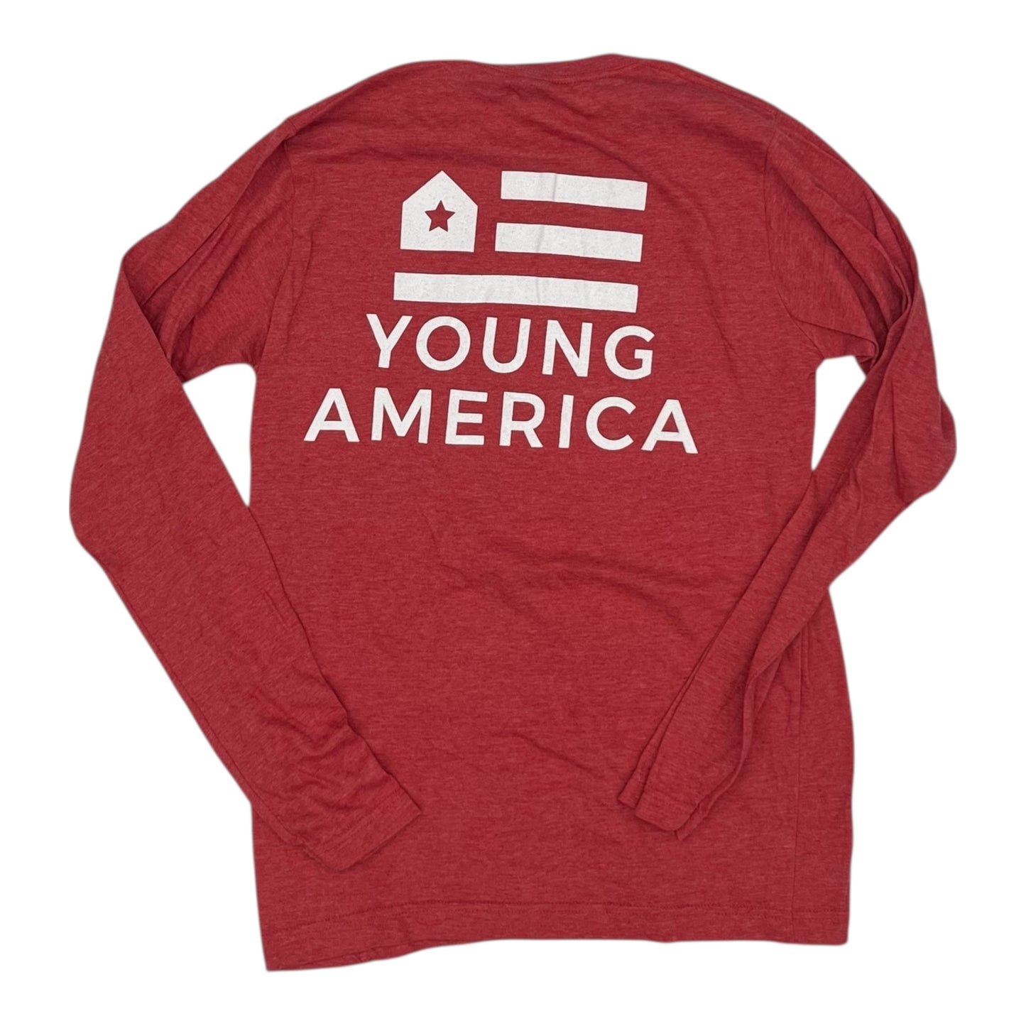 Athletic Top Ls Collar By Tultex In Red, Size:S