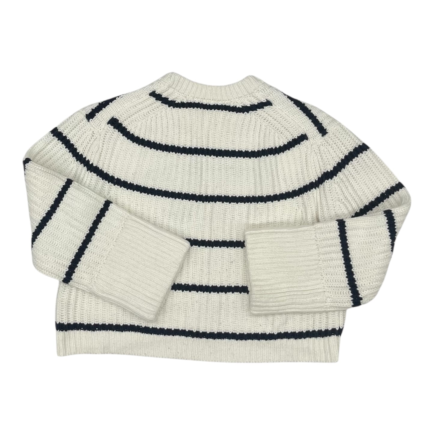 Sweater By J. Crew In Blue & White, Size:L