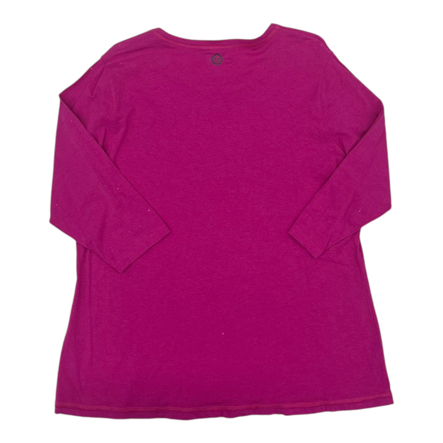 Top 3/4 Sleeve By Clothes Mentor In Pink, Size:2X