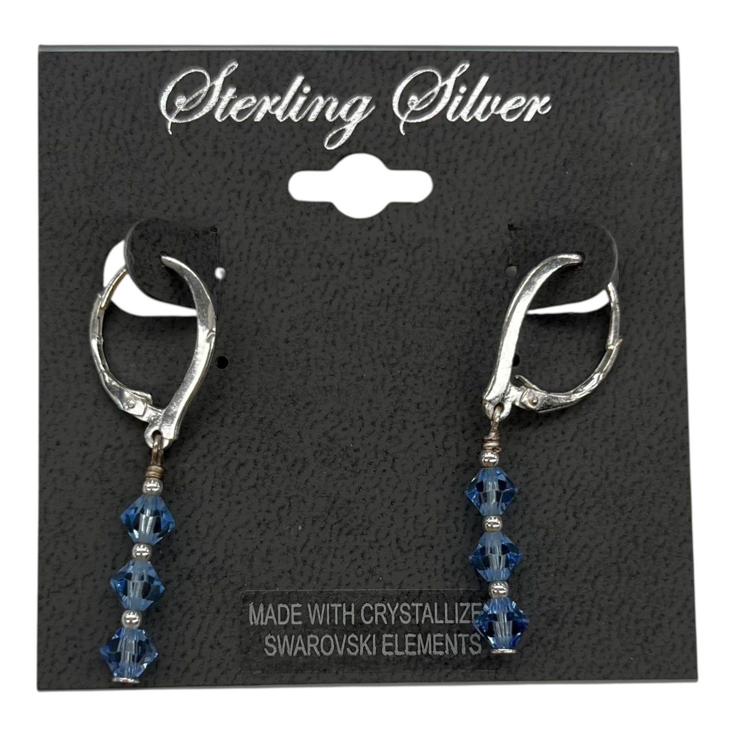 Earrings Sterling Silver By Clothes Mentor In Blue & Silver