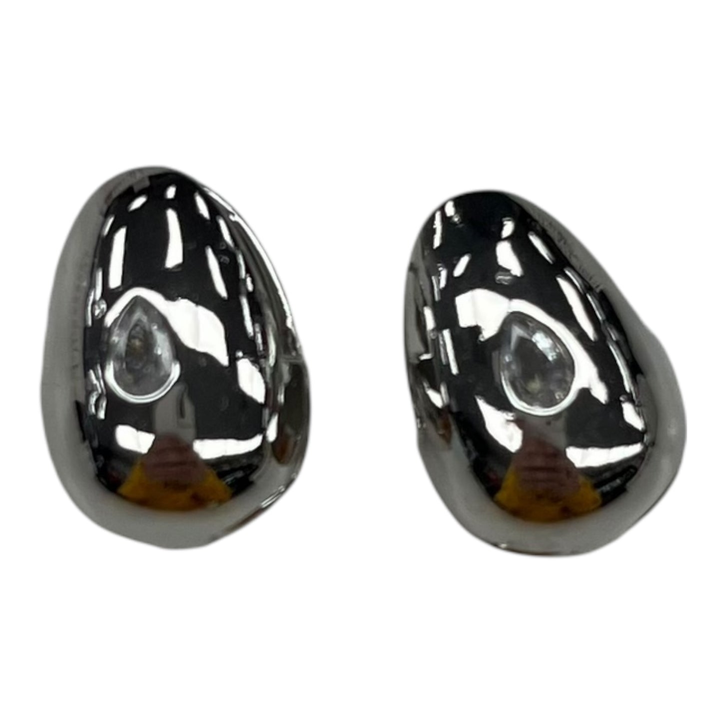 Earrings Hoop By Clothes Mentor In Silver